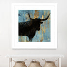 Bison I by Aimee Wilson on GIANT ART - blue contemporary