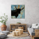 Bison I by Aimee Wilson on GIANT ART - blue contemporary
