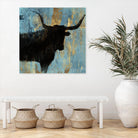 Bison I by Aimee Wilson on GIANT ART - blue contemporary