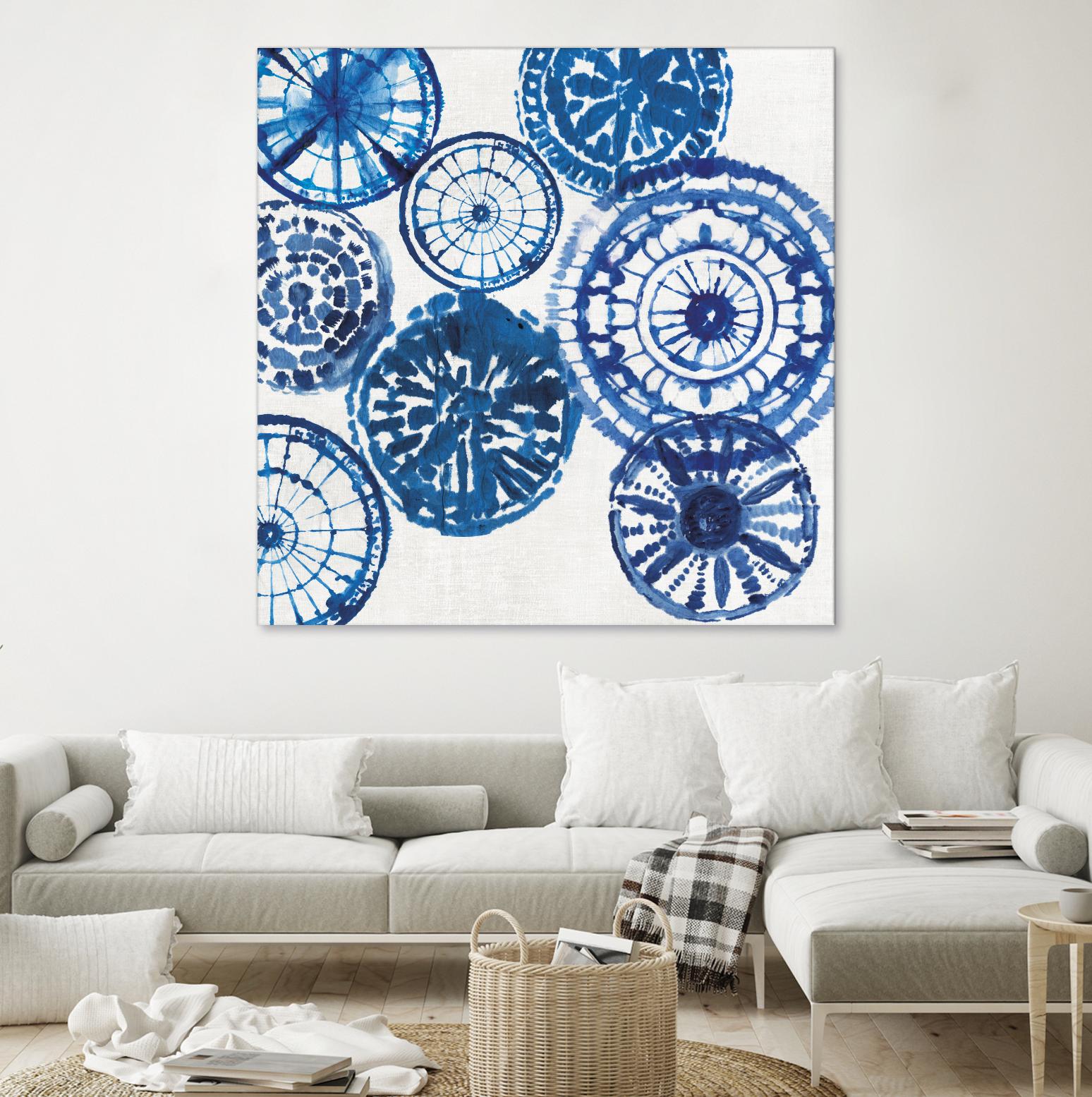 Shibori Rings I by Aimee Wilson on GIANT ART - white abstract
