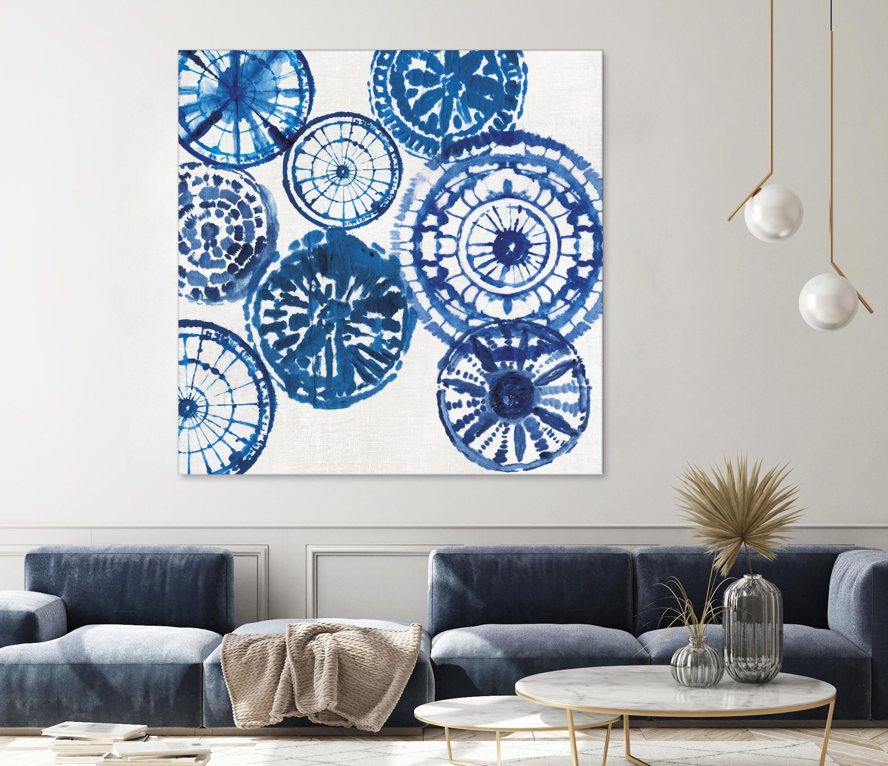 Shibori Rings I by Aimee Wilson on GIANT ART - white abstract
