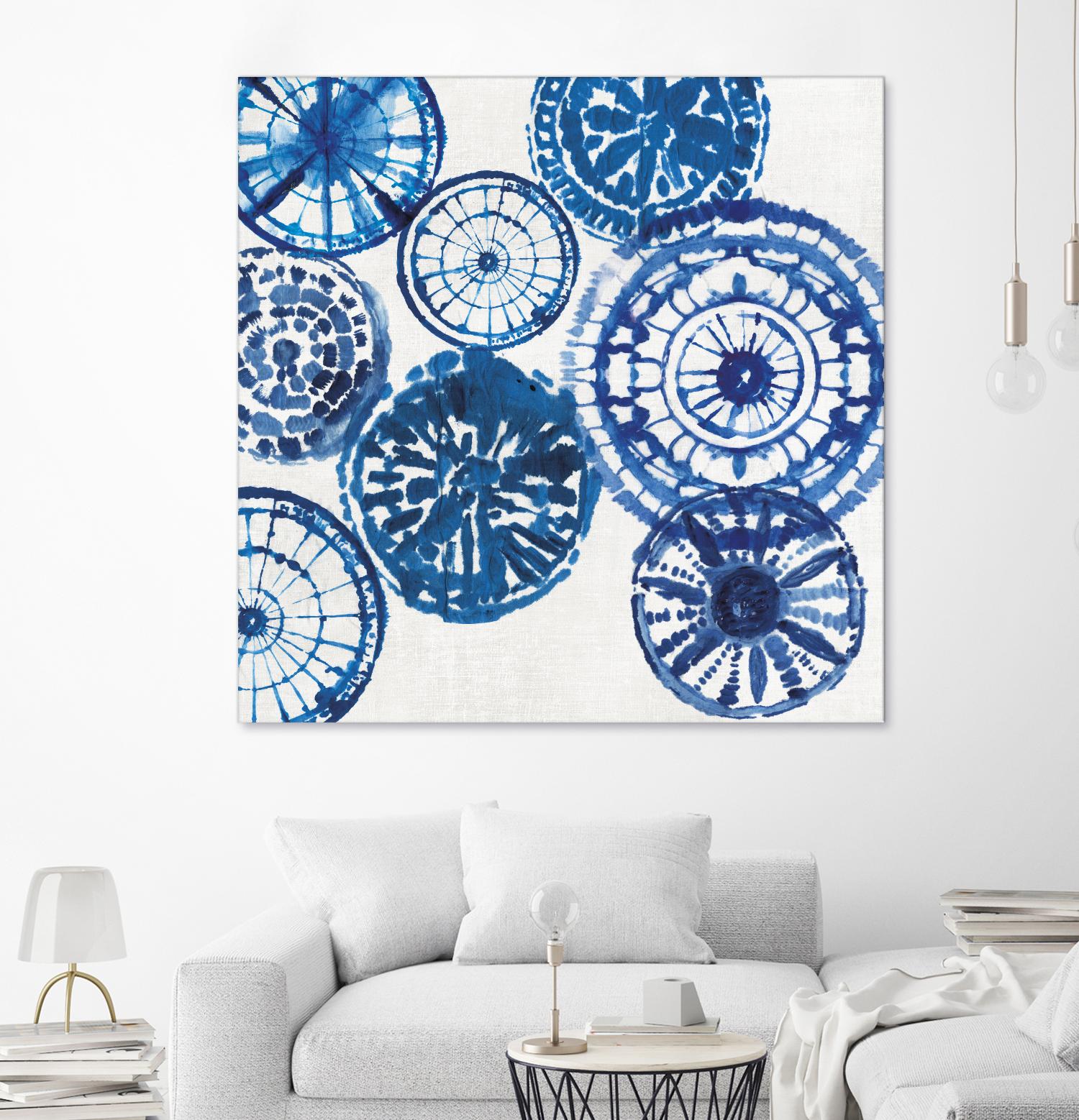 Shibori Rings I by Aimee Wilson on GIANT ART - white abstract