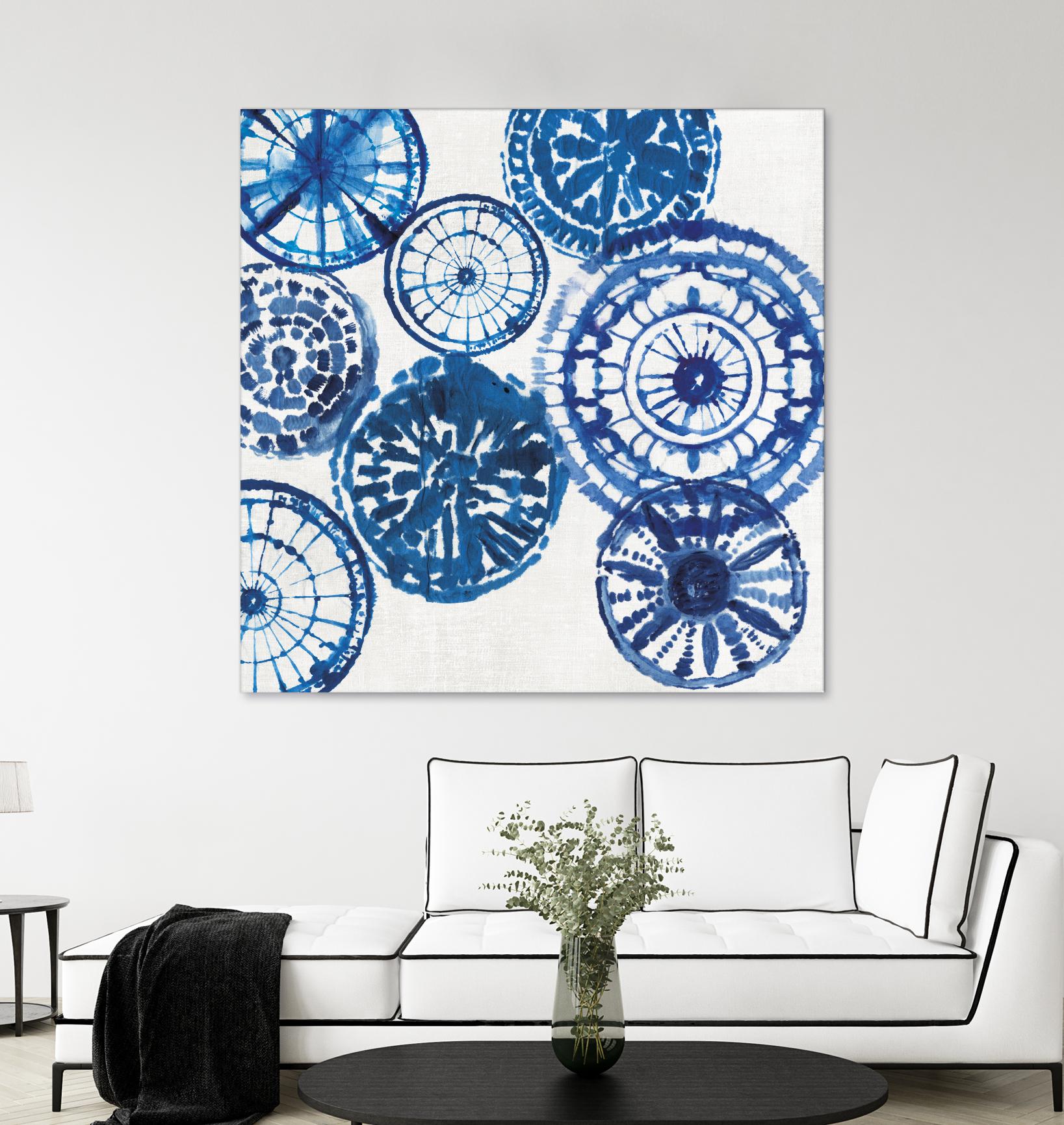 Shibori Rings I by Aimee Wilson on GIANT ART - white abstract