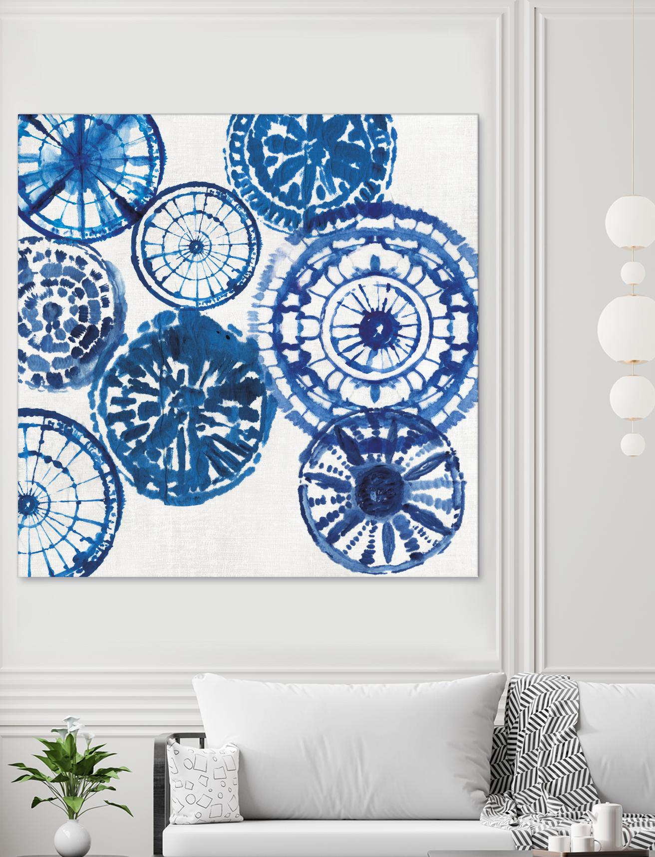 Shibori Rings I by Aimee Wilson on GIANT ART - white abstract