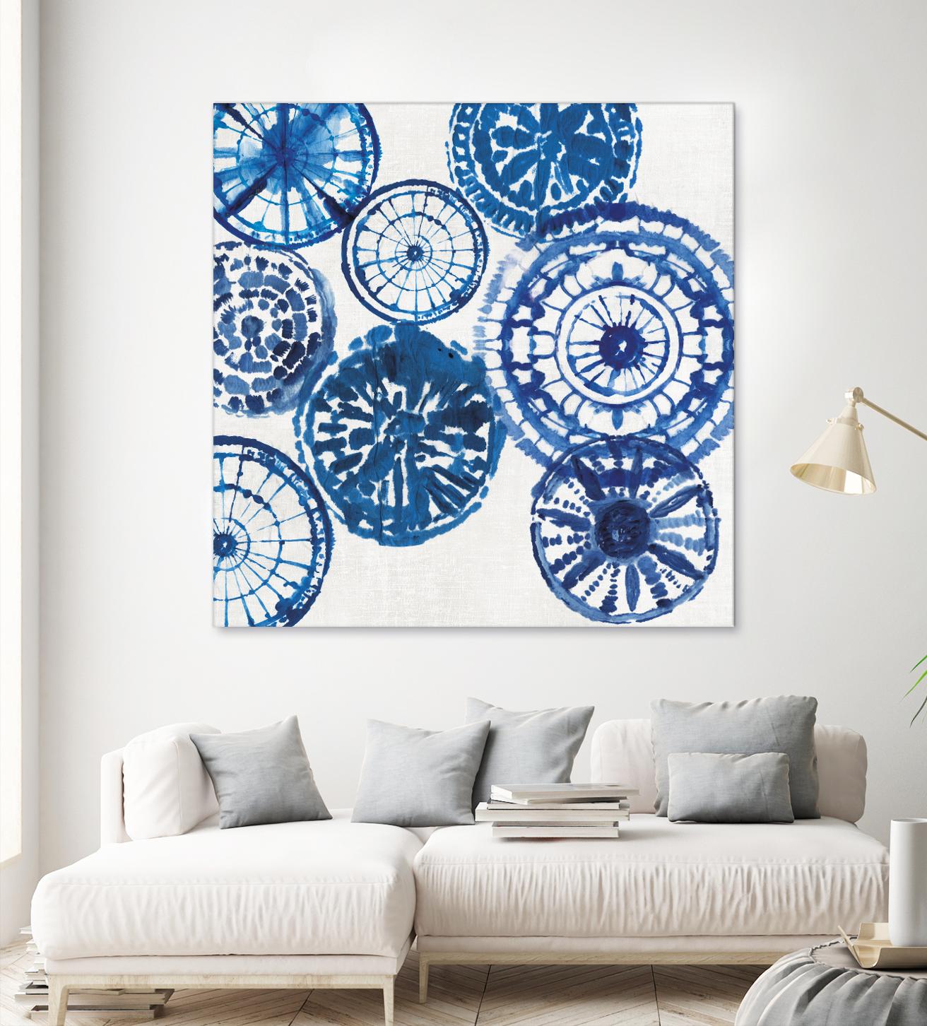 Shibori Rings I by Aimee Wilson on GIANT ART - white abstract