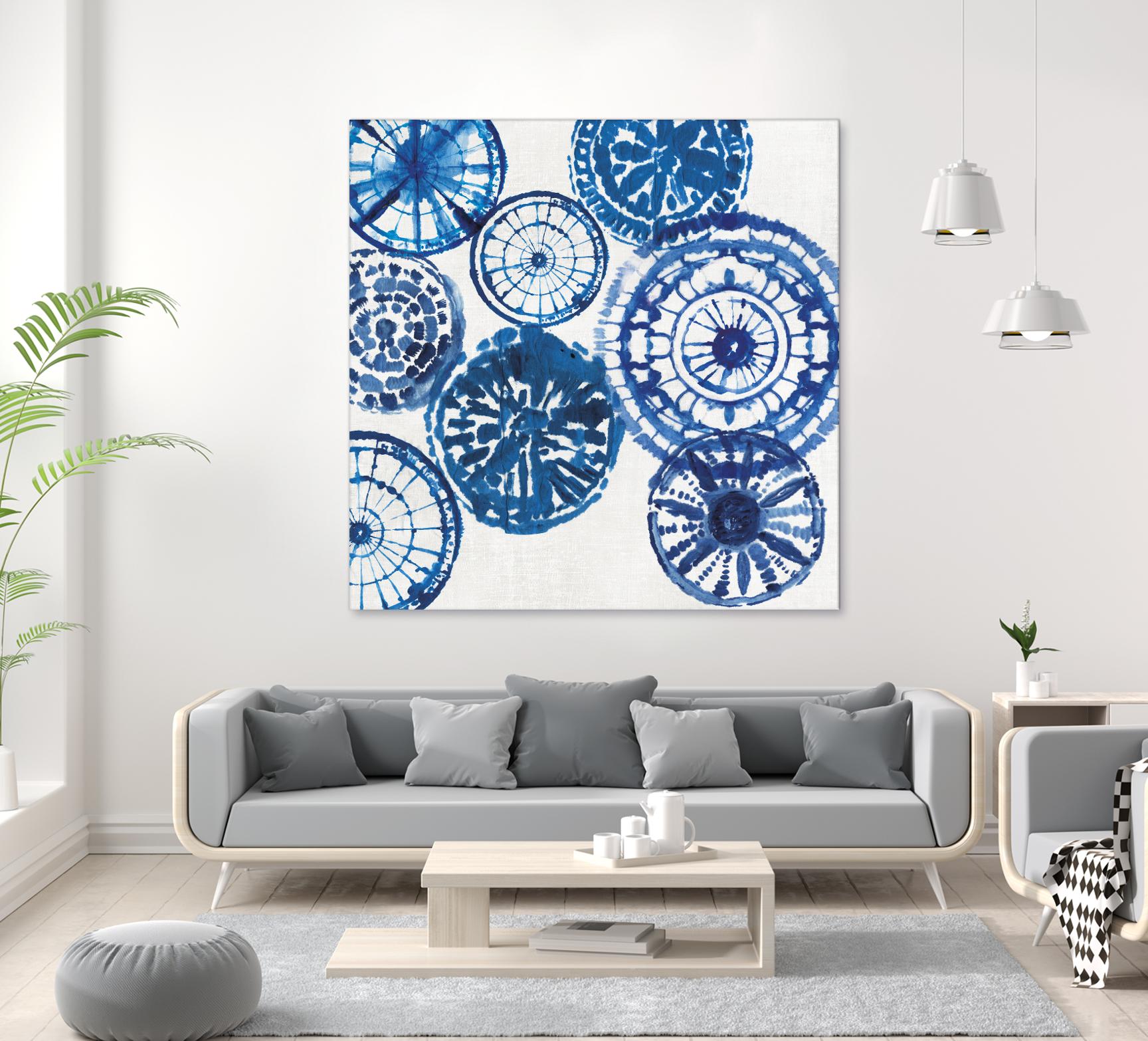 Shibori Rings I by Aimee Wilson on GIANT ART - white abstract