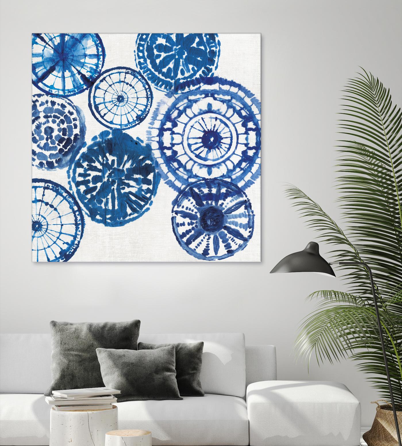 Shibori Rings I by Aimee Wilson on GIANT ART - white abstract