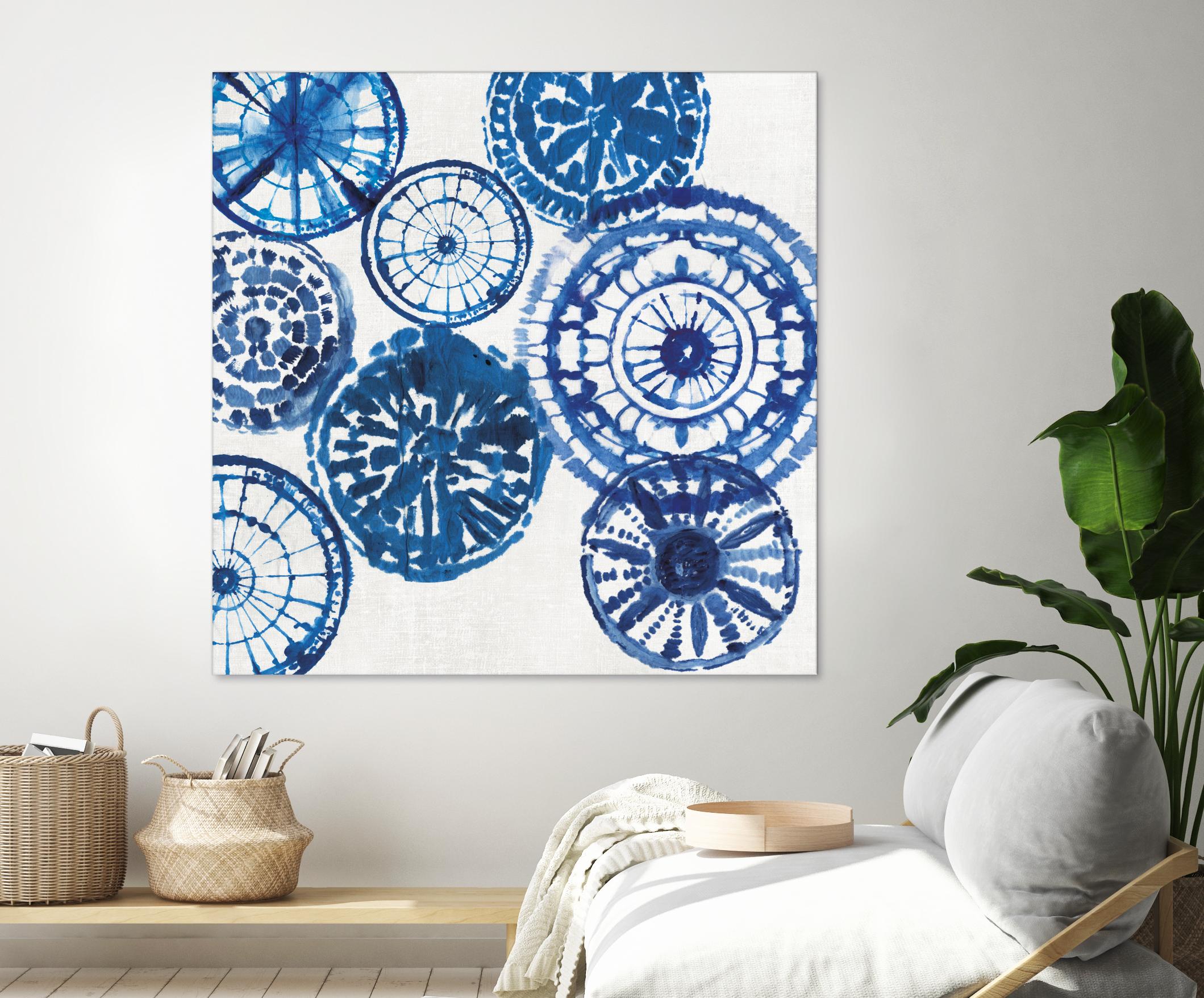 Shibori Rings I by Aimee Wilson on GIANT ART - white abstract