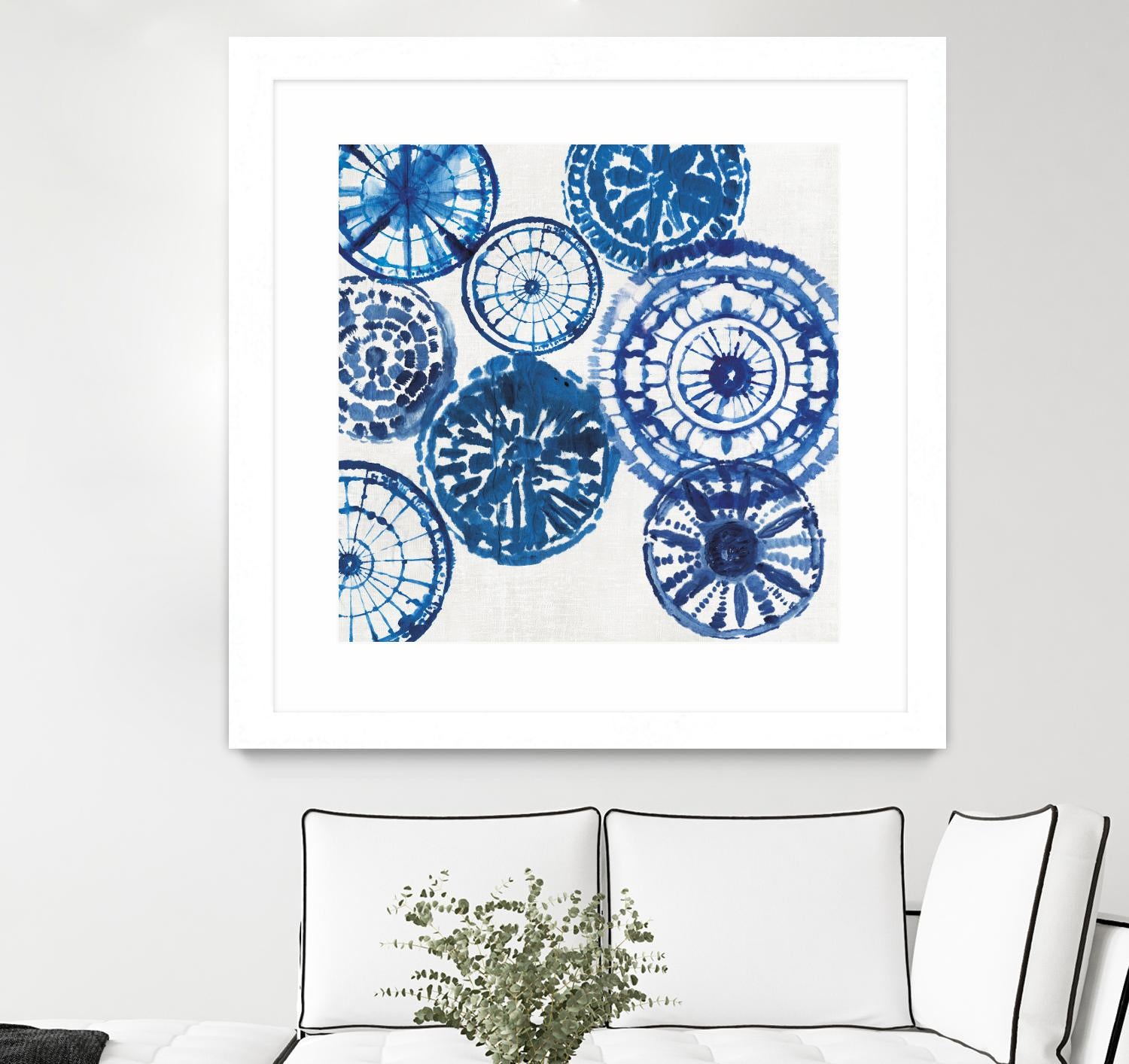 Shibori Rings I by Aimee Wilson on GIANT ART - white abstract