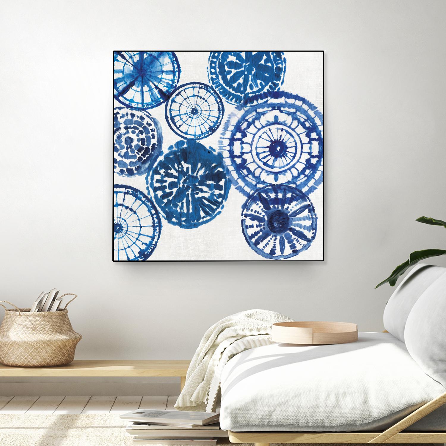 Shibori Rings I by Aimee Wilson on GIANT ART - white abstract