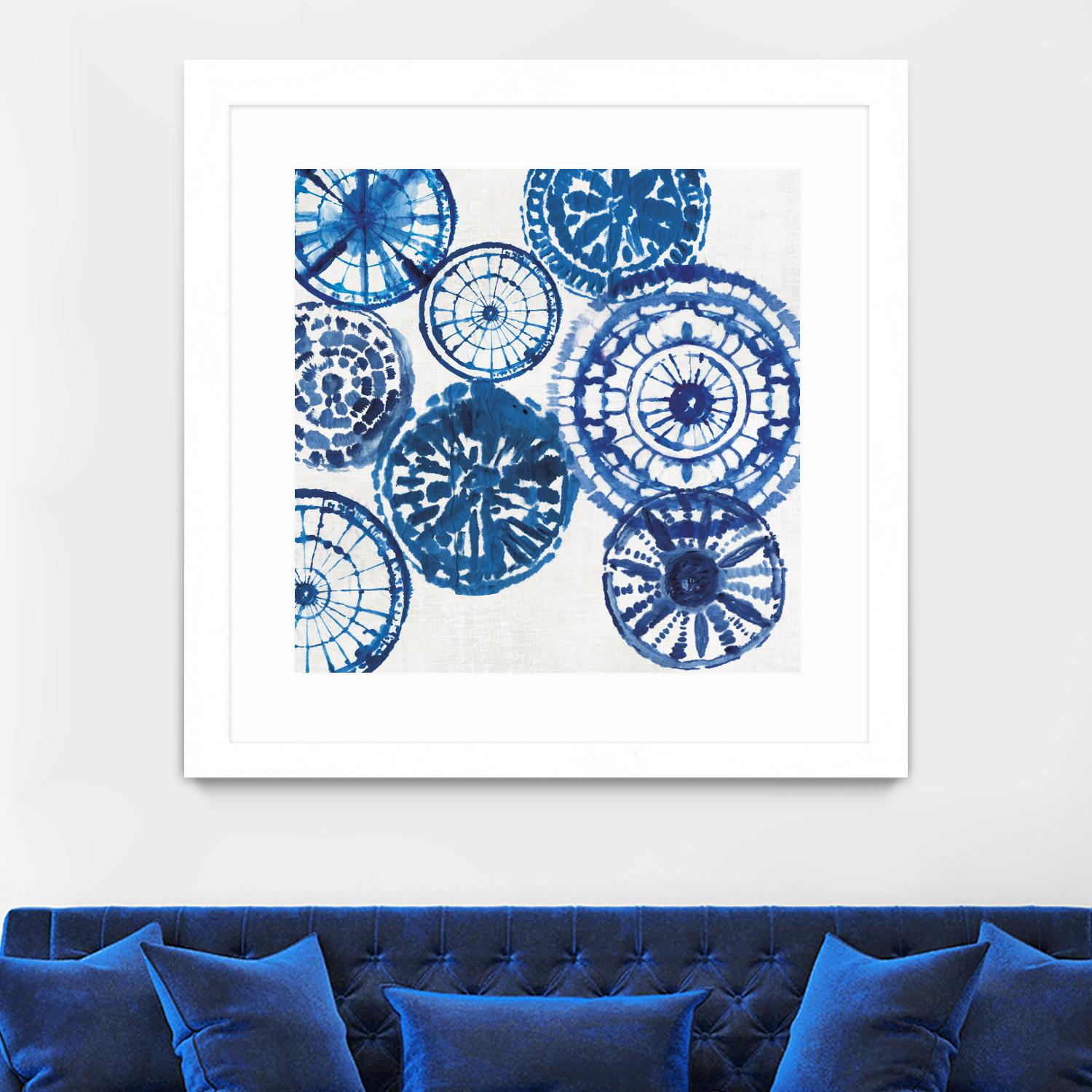 Shibori Rings I by Aimee Wilson on GIANT ART - white abstract