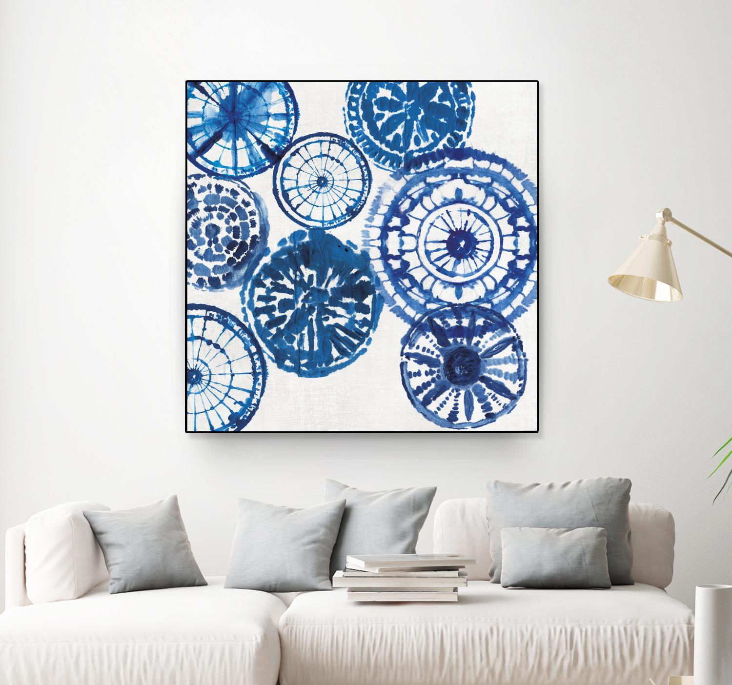 Shibori Rings I by Aimee Wilson on GIANT ART - white abstract
