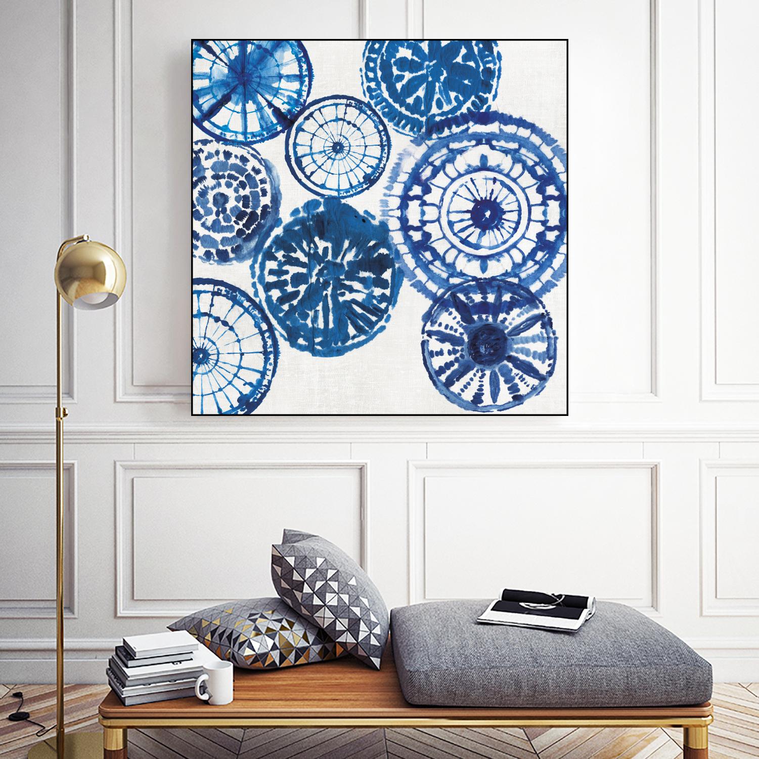 Shibori Rings I by Aimee Wilson on GIANT ART - white abstract