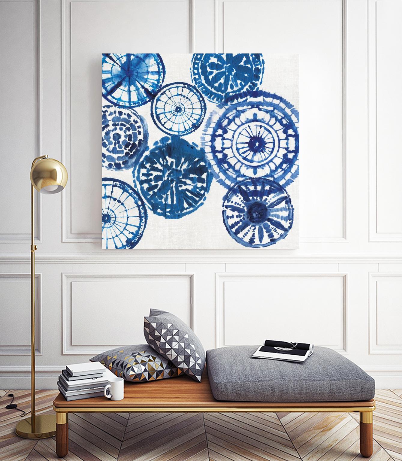 Shibori Rings I by Aimee Wilson on GIANT ART - white abstract