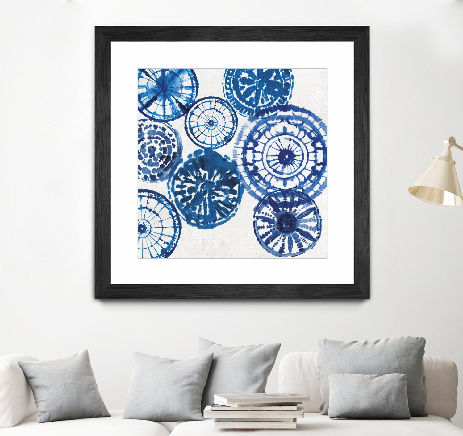Shibori Rings I by Aimee Wilson on GIANT ART - white abstract
