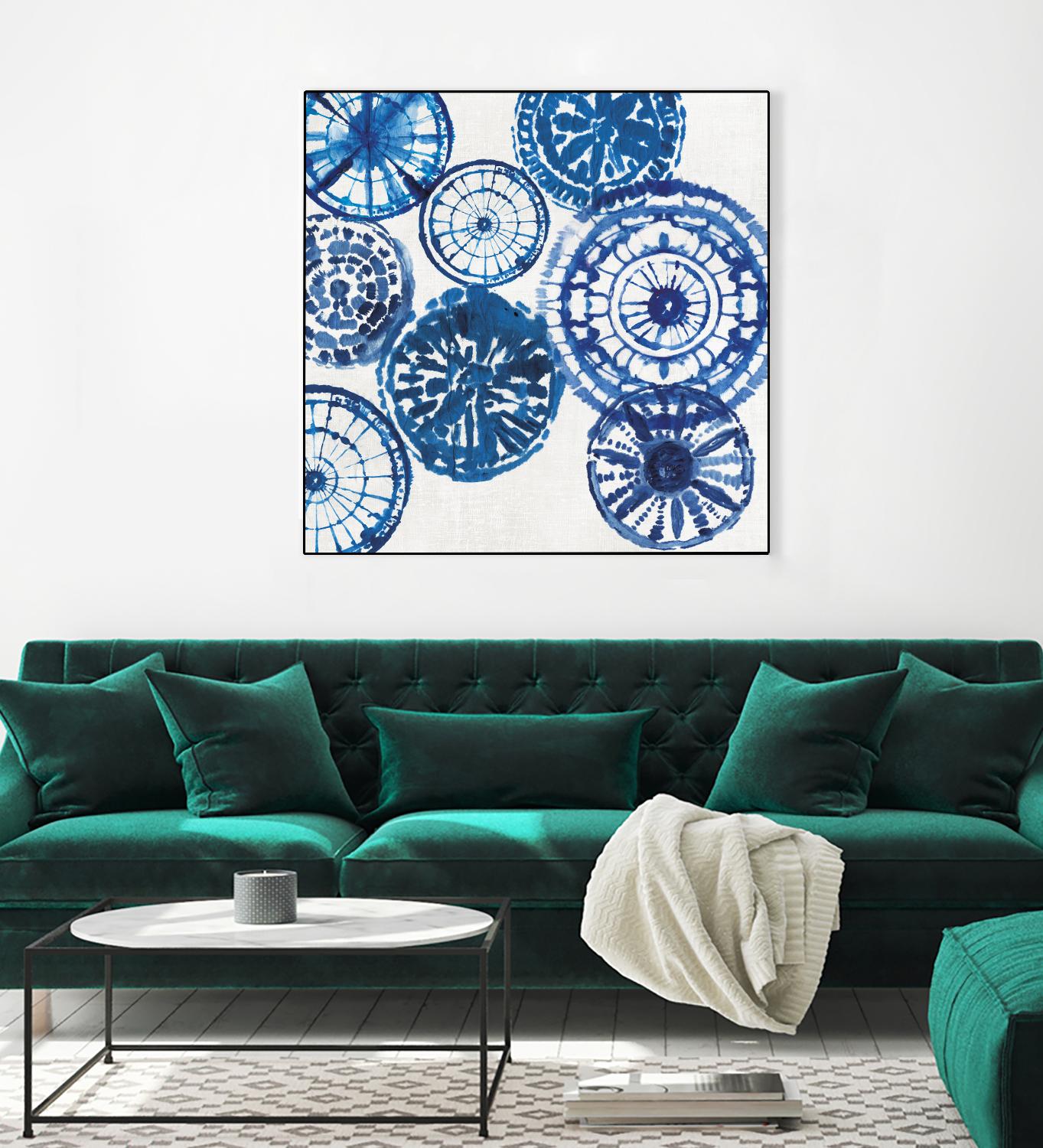 Shibori Rings I by Aimee Wilson on GIANT ART - white abstract
