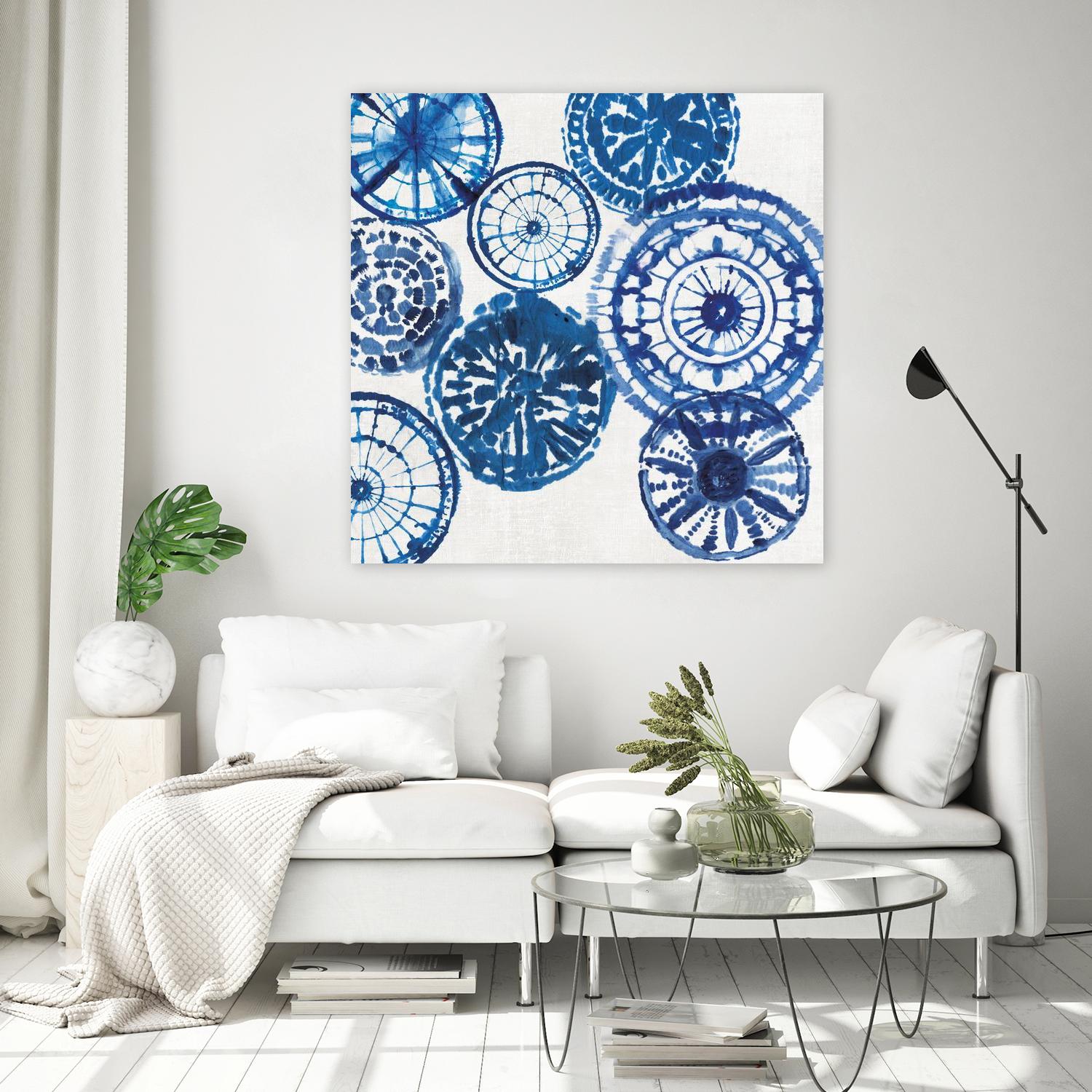 Shibori Rings I by Aimee Wilson on GIANT ART - white abstract