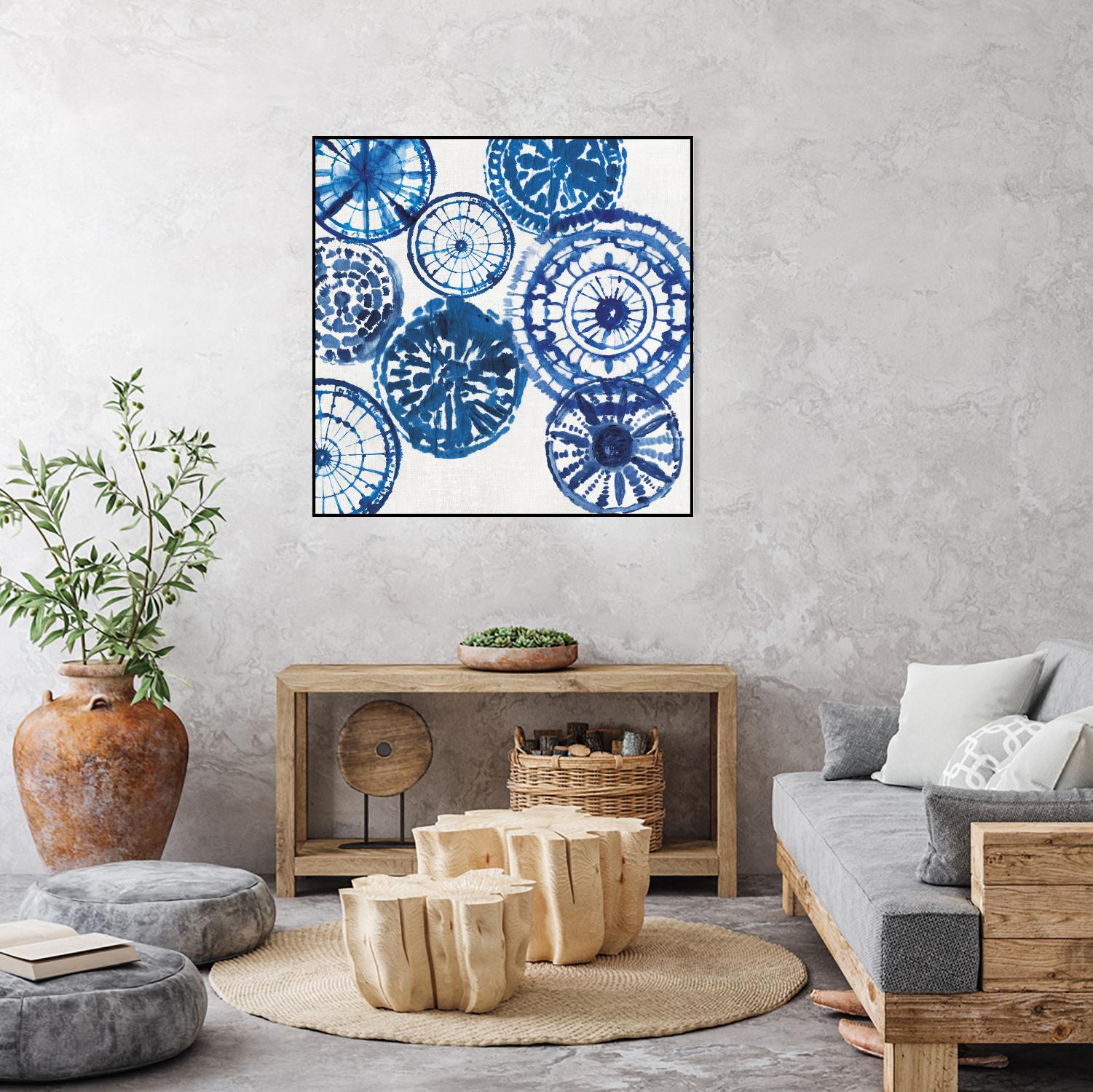 Shibori Rings I by Aimee Wilson on GIANT ART - white abstract