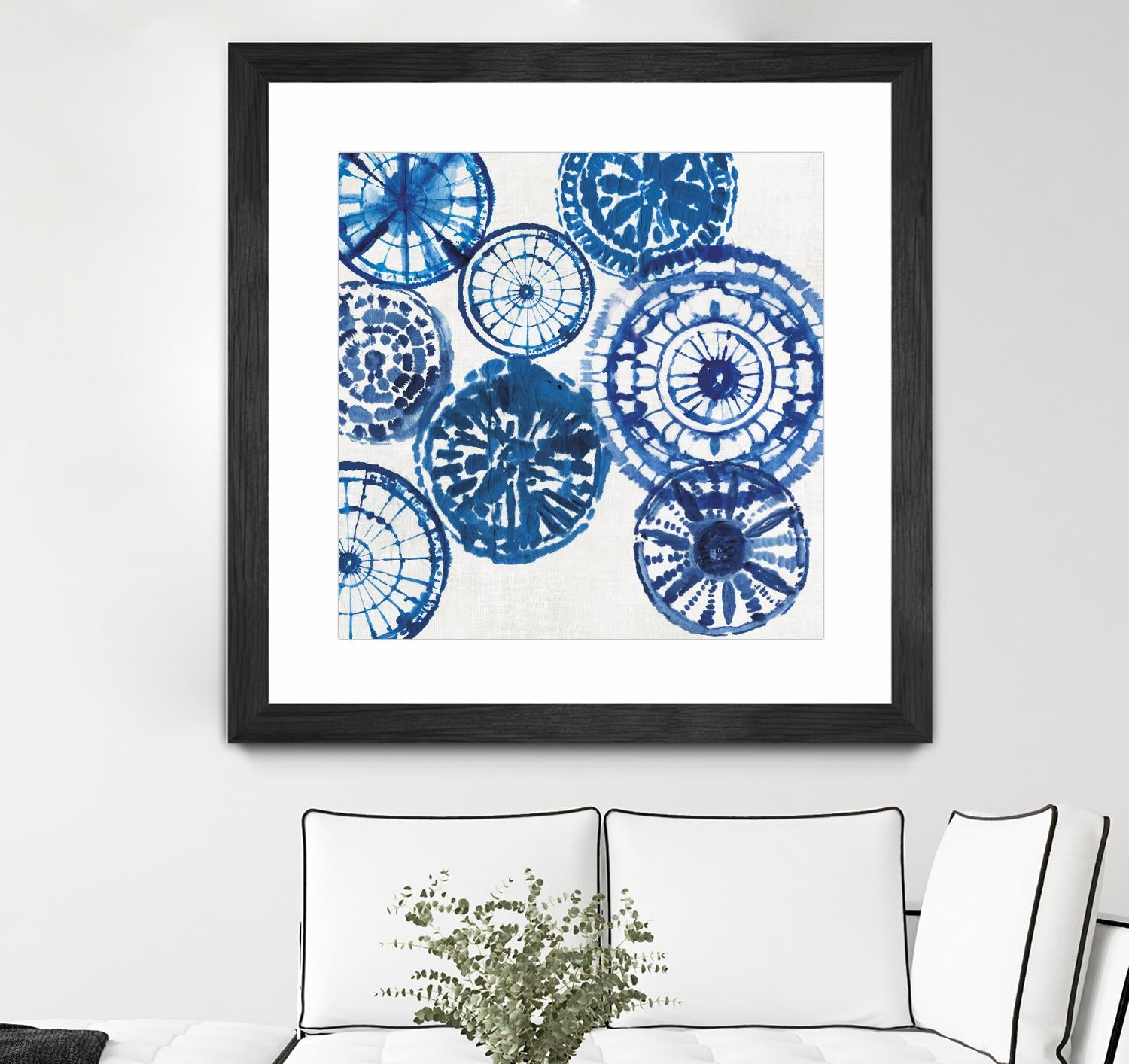 Shibori Rings I by Aimee Wilson on GIANT ART - white abstract