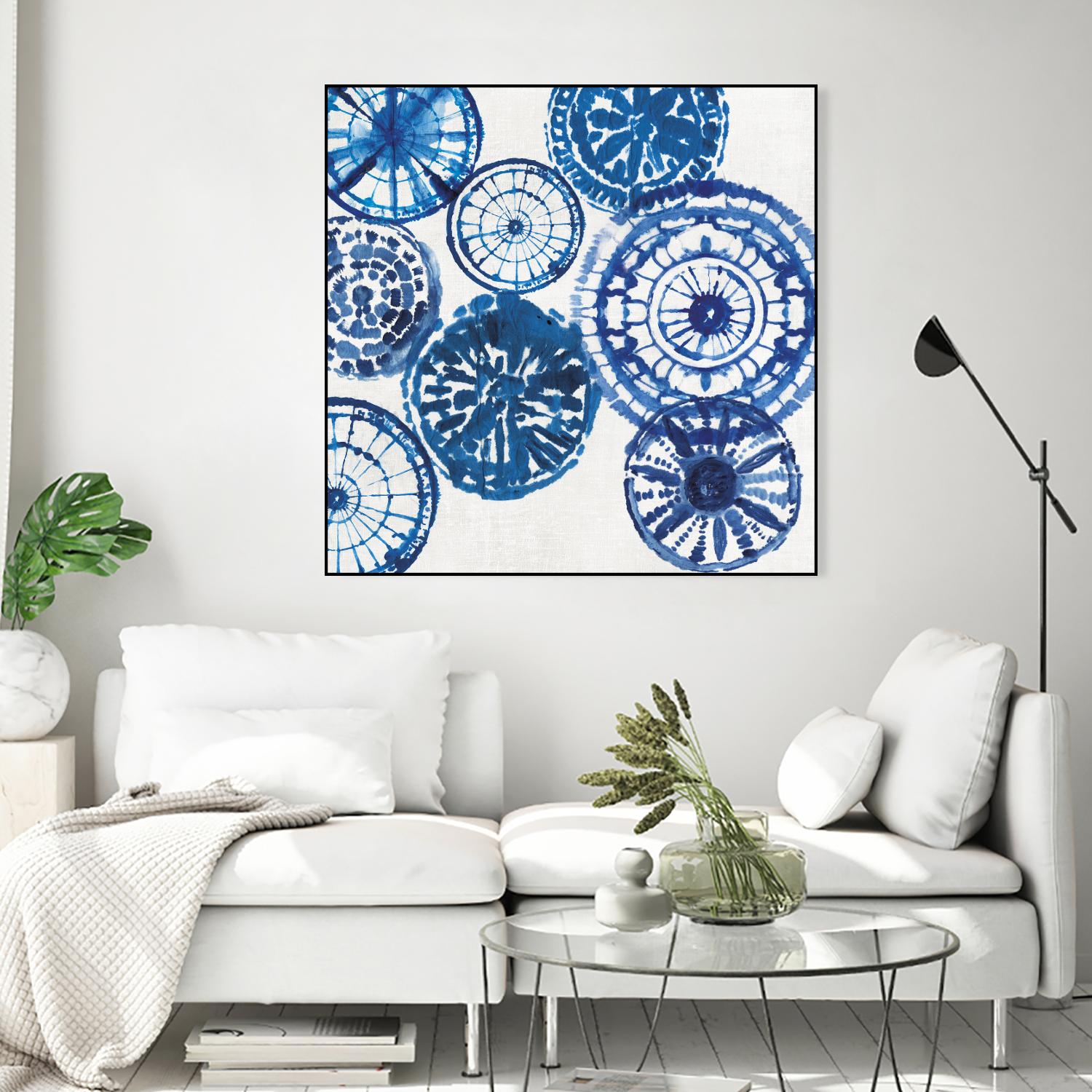 Shibori Rings I by Aimee Wilson on GIANT ART - white abstract