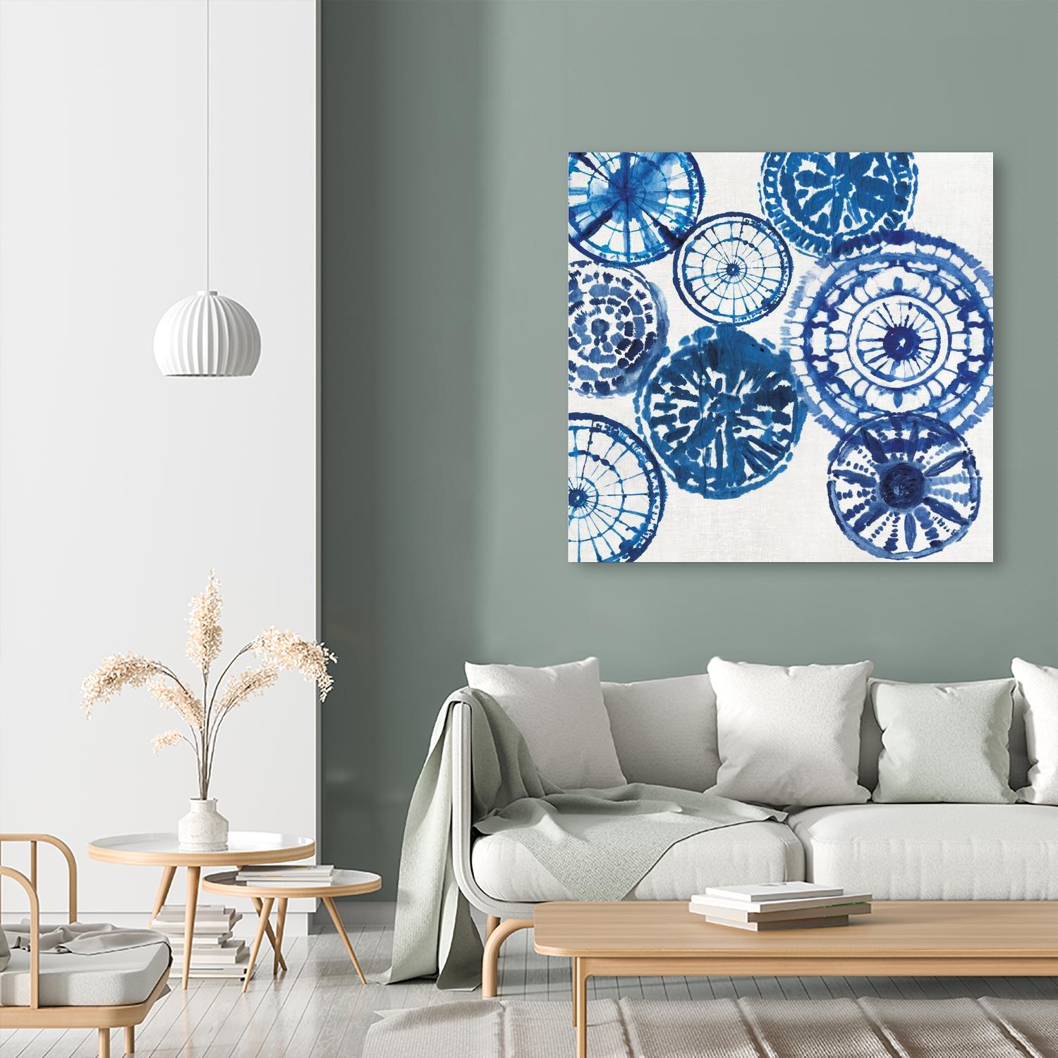 Shibori Rings I by Aimee Wilson on GIANT ART - white abstract