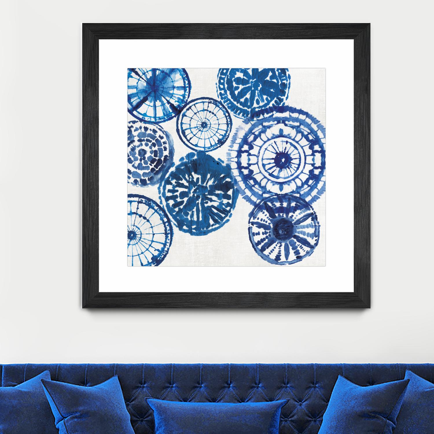 Shibori Rings I by Aimee Wilson on GIANT ART - white abstract