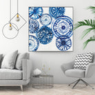 Shibori Rings I by Aimee Wilson on GIANT ART - white abstract