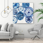 Shibori Rings I by Aimee Wilson on GIANT ART - white abstract