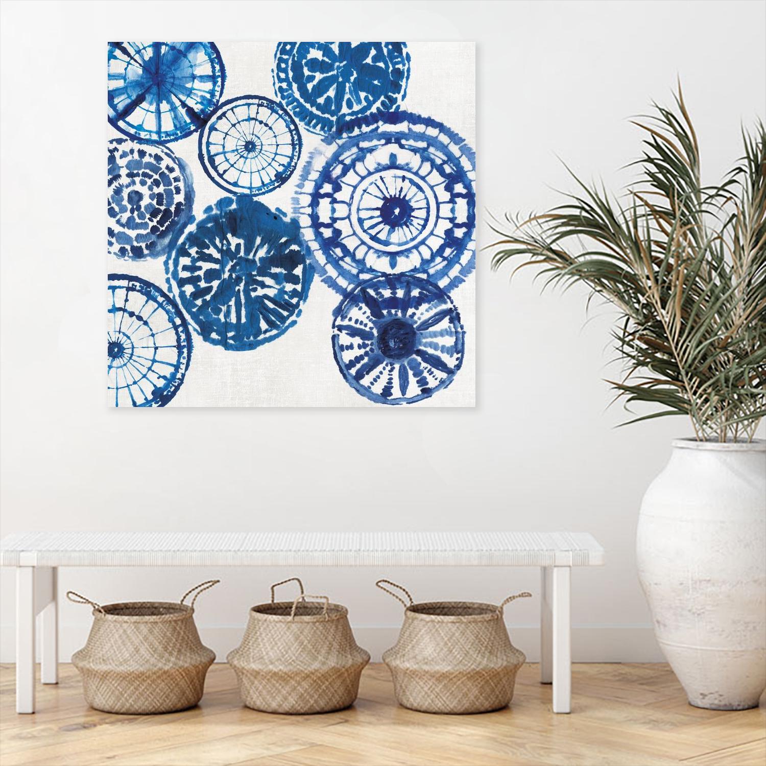 Shibori Rings I by Aimee Wilson on GIANT ART - white abstract