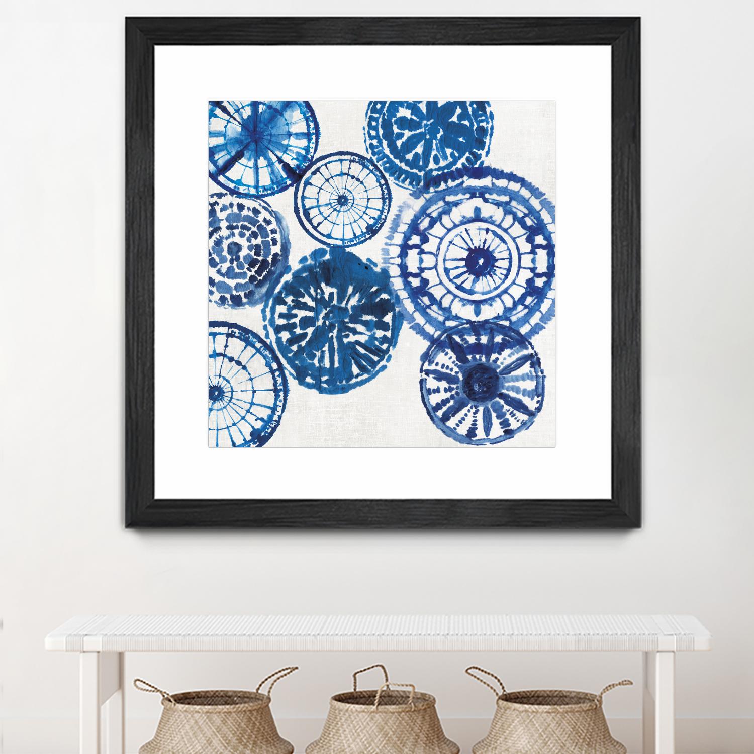 Shibori Rings I by Aimee Wilson on GIANT ART - white abstract