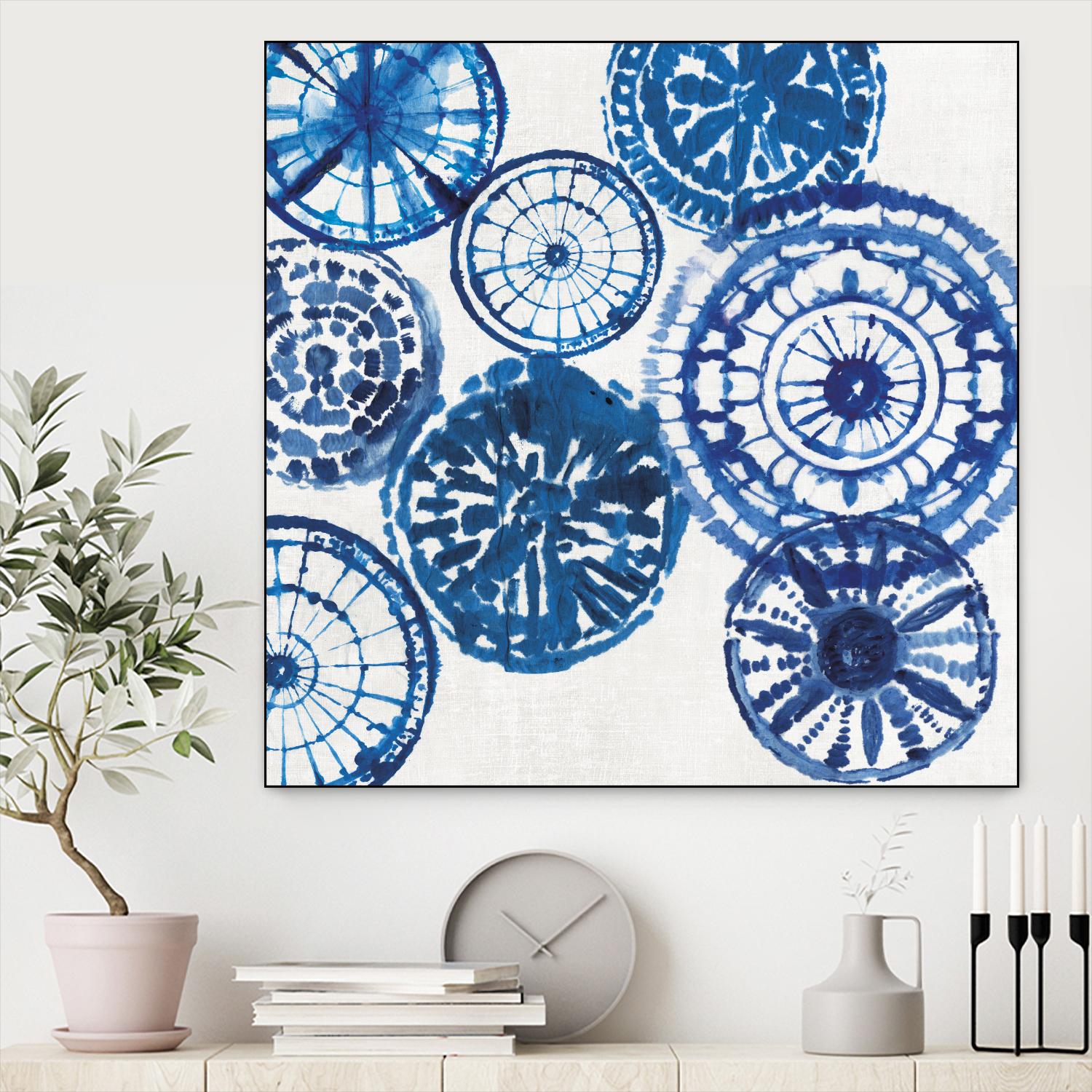 Shibori Rings I by Aimee Wilson on GIANT ART - white abstract