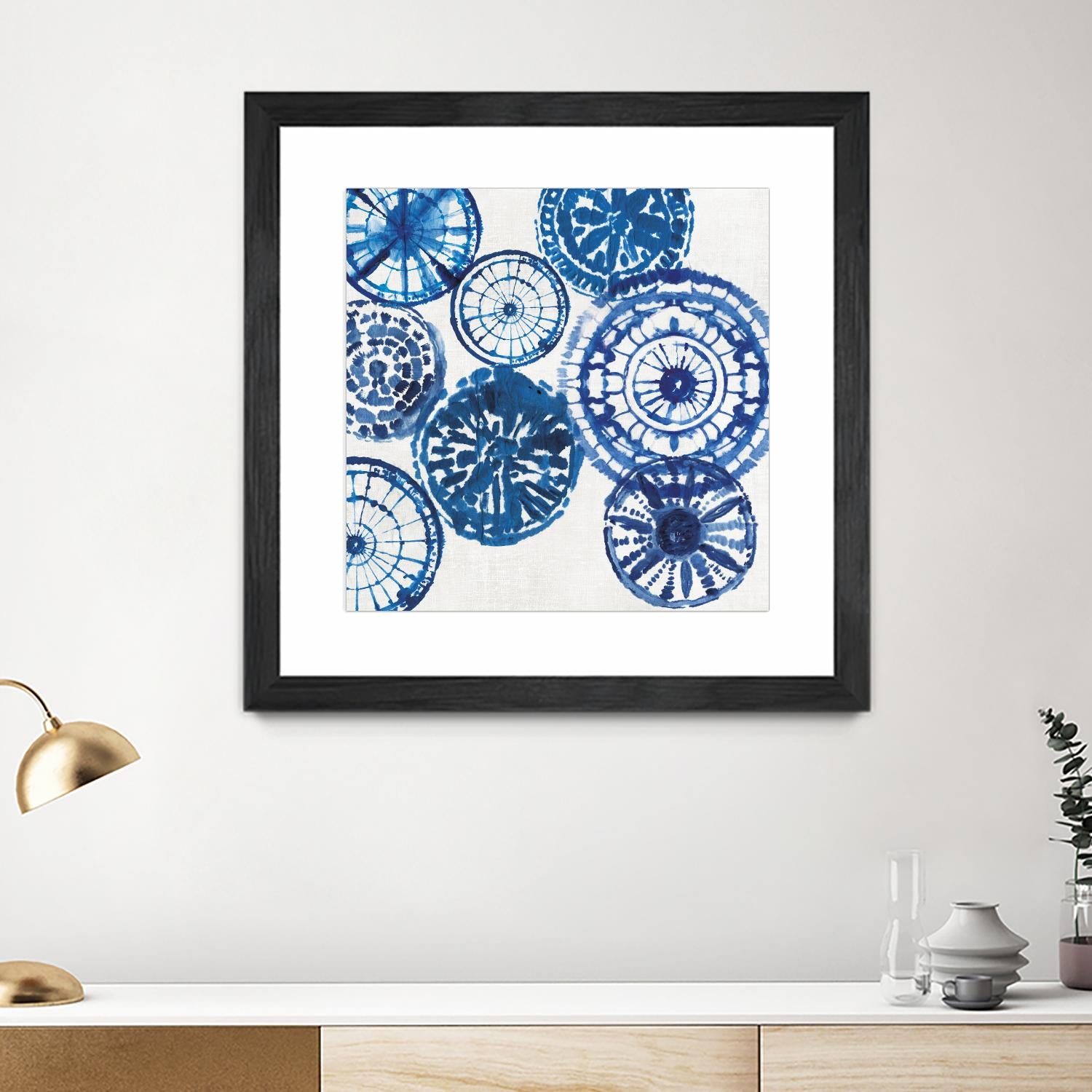 Shibori Rings I by Aimee Wilson on GIANT ART - white abstract