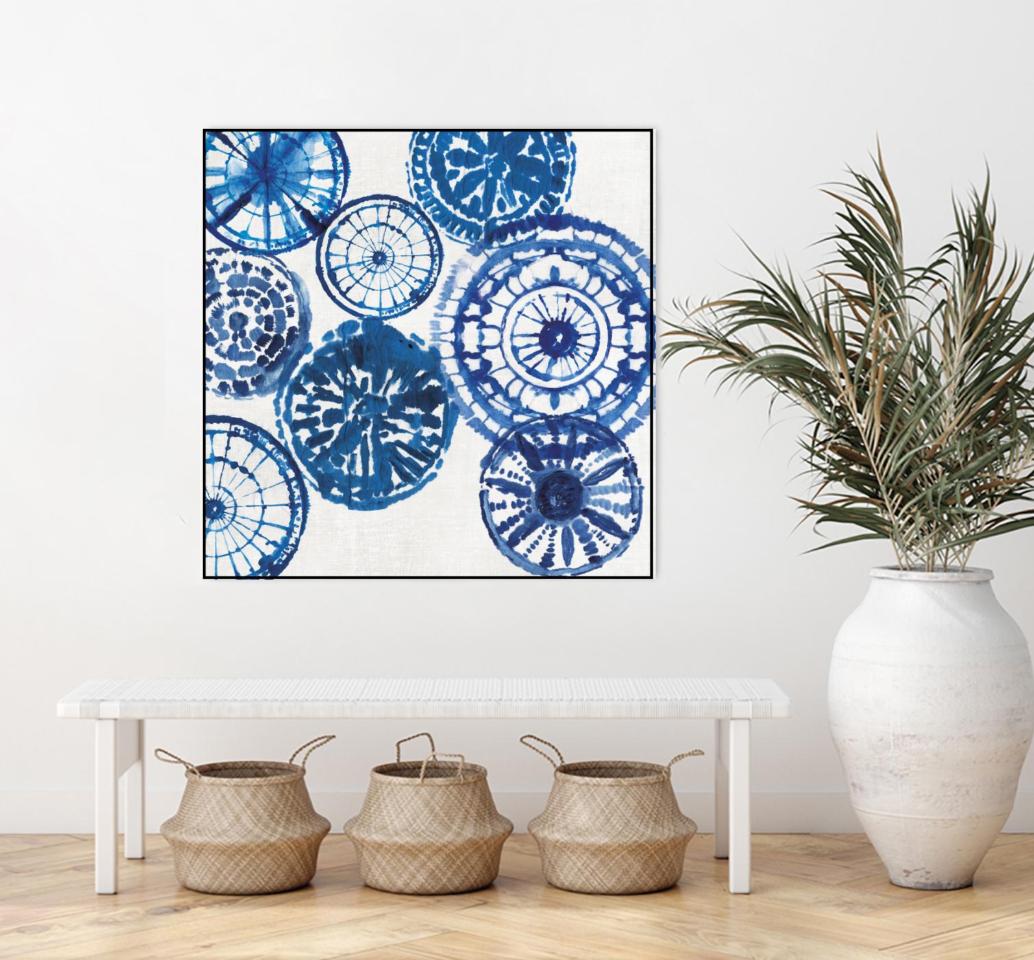 Shibori Rings I by Aimee Wilson on GIANT ART - white abstract