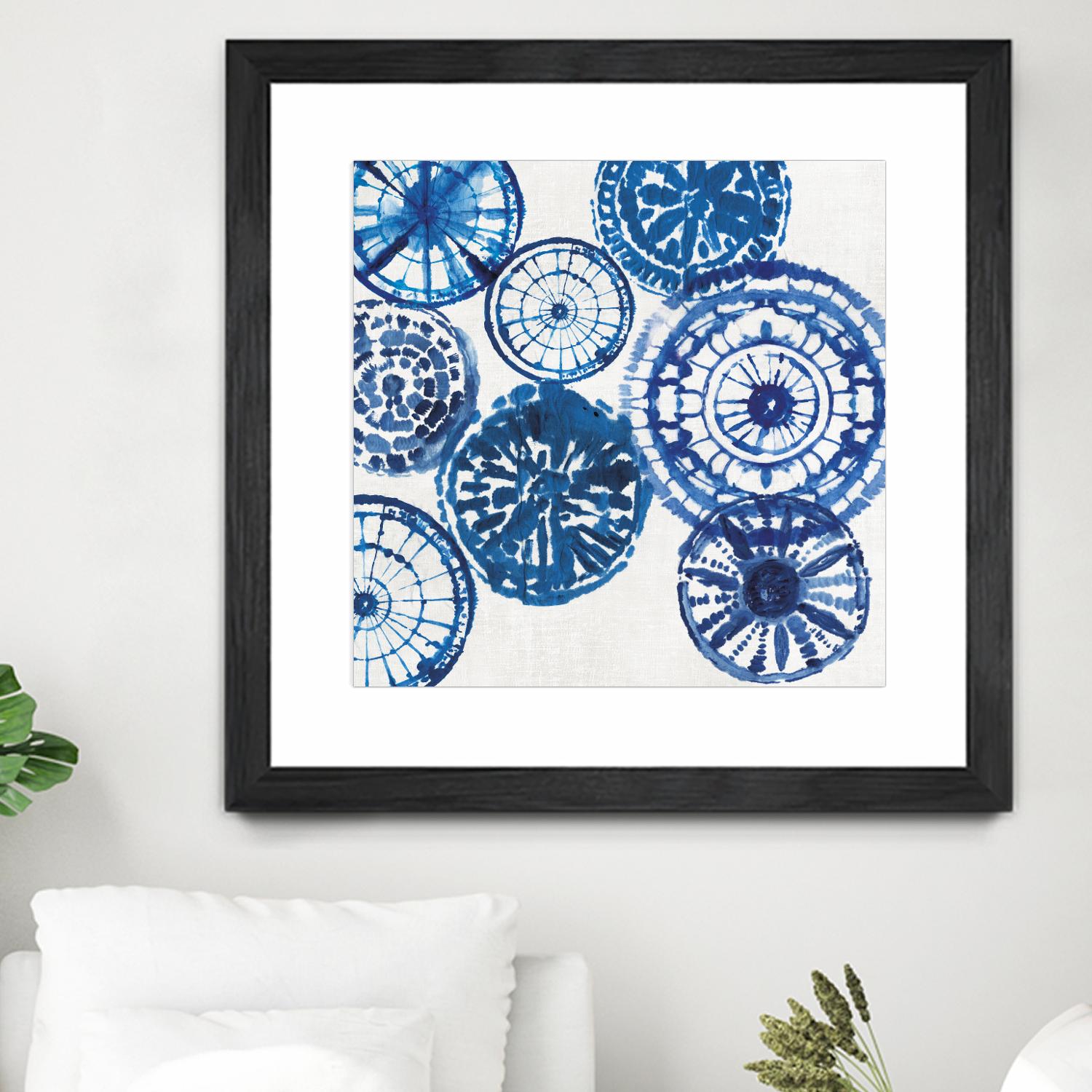 Shibori Rings I by Aimee Wilson on GIANT ART - white abstract
