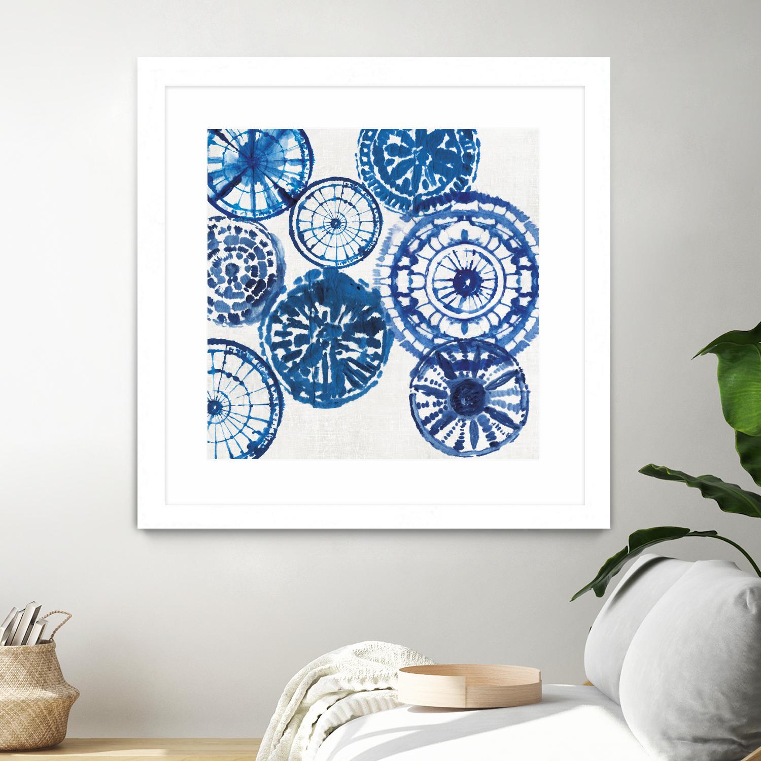 Shibori Rings I by Aimee Wilson on GIANT ART - white abstract