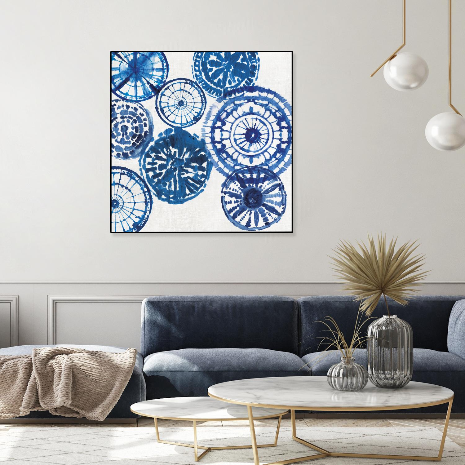 Shibori Rings I by Aimee Wilson on GIANT ART - white abstract