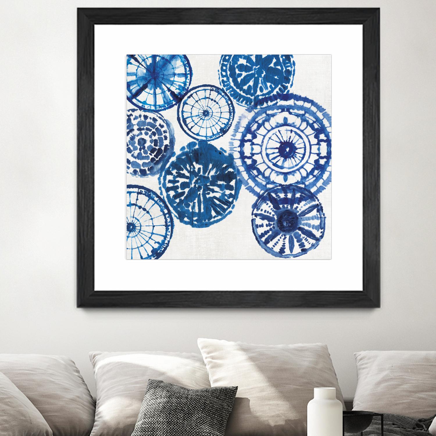 Shibori Rings I by Aimee Wilson on GIANT ART - white abstract