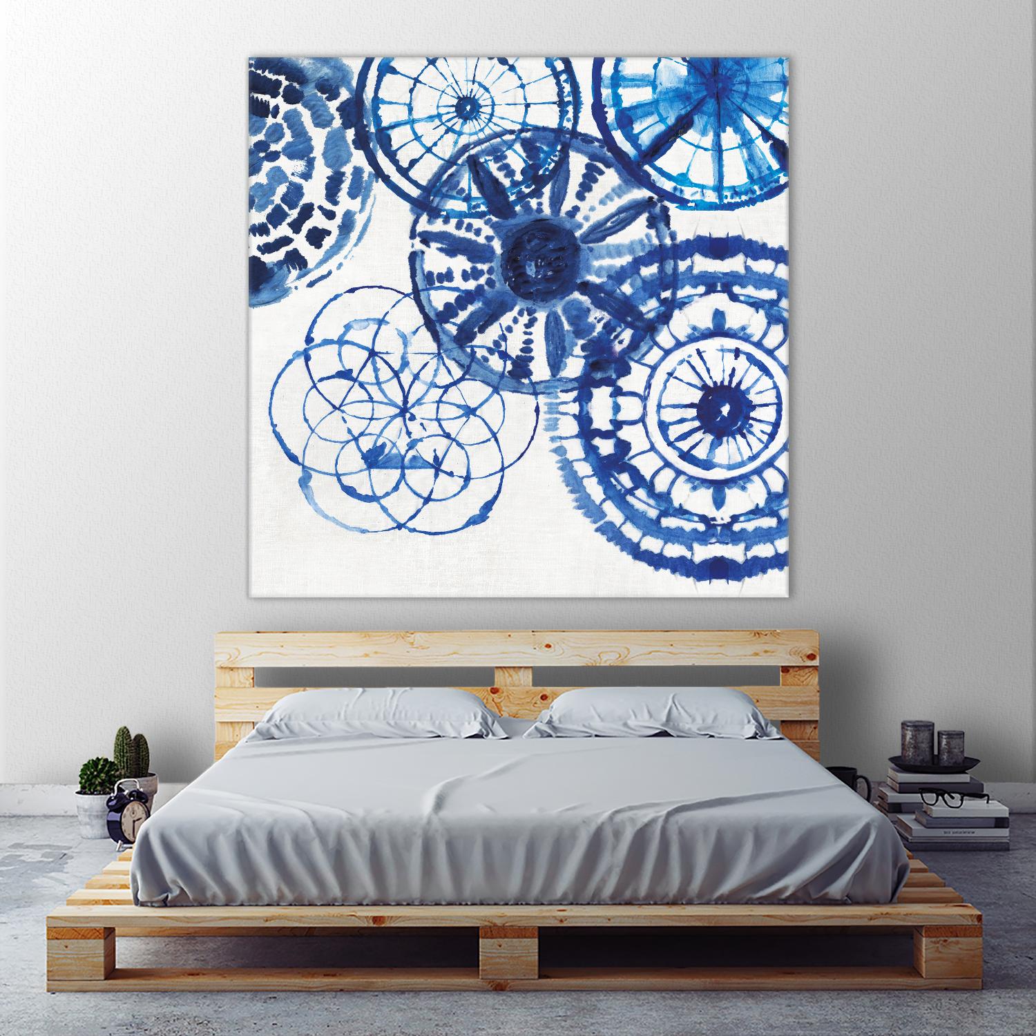 Shibori Rings II by Aimee Wilson on GIANT ART - white abstract