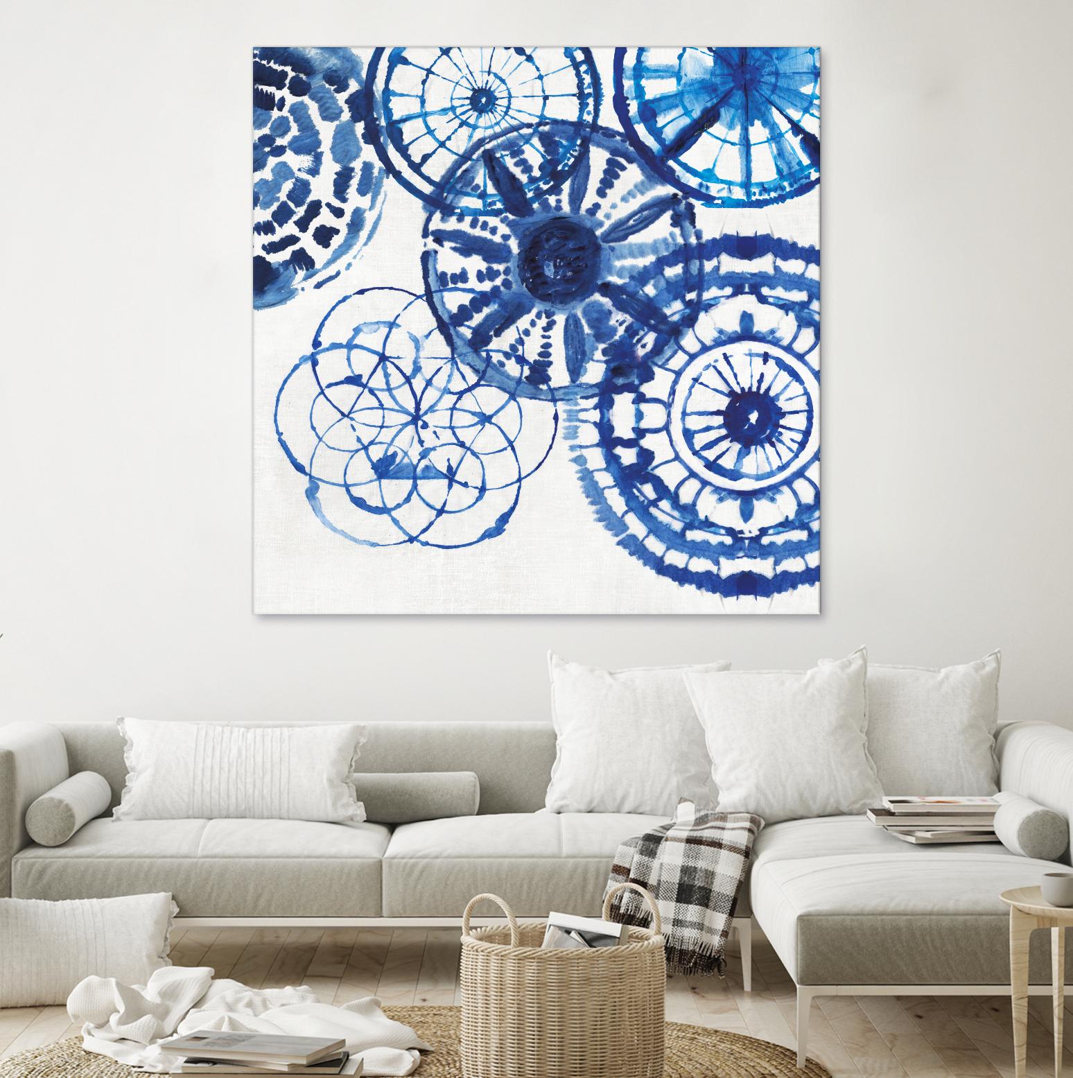 Shibori Rings II by Aimee Wilson on GIANT ART - white abstract