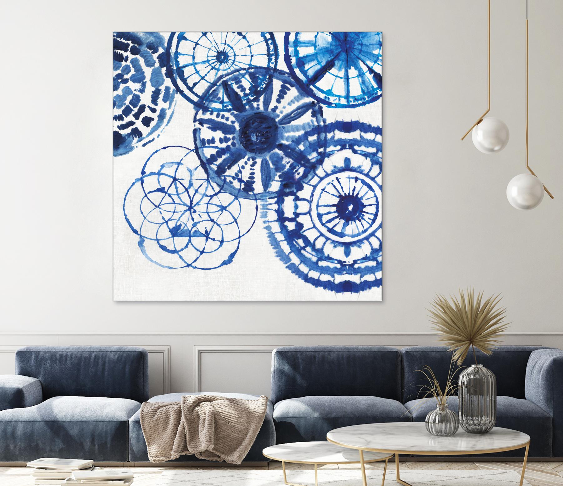 Shibori Rings II by Aimee Wilson on GIANT ART - white abstract