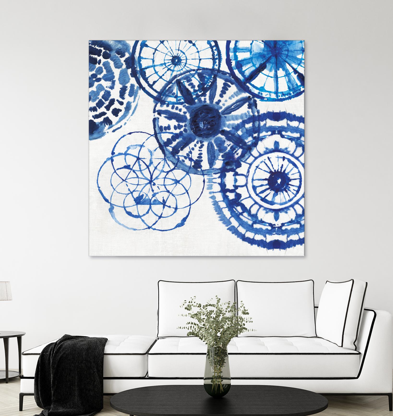 Shibori Rings II by Aimee Wilson on GIANT ART - white abstract