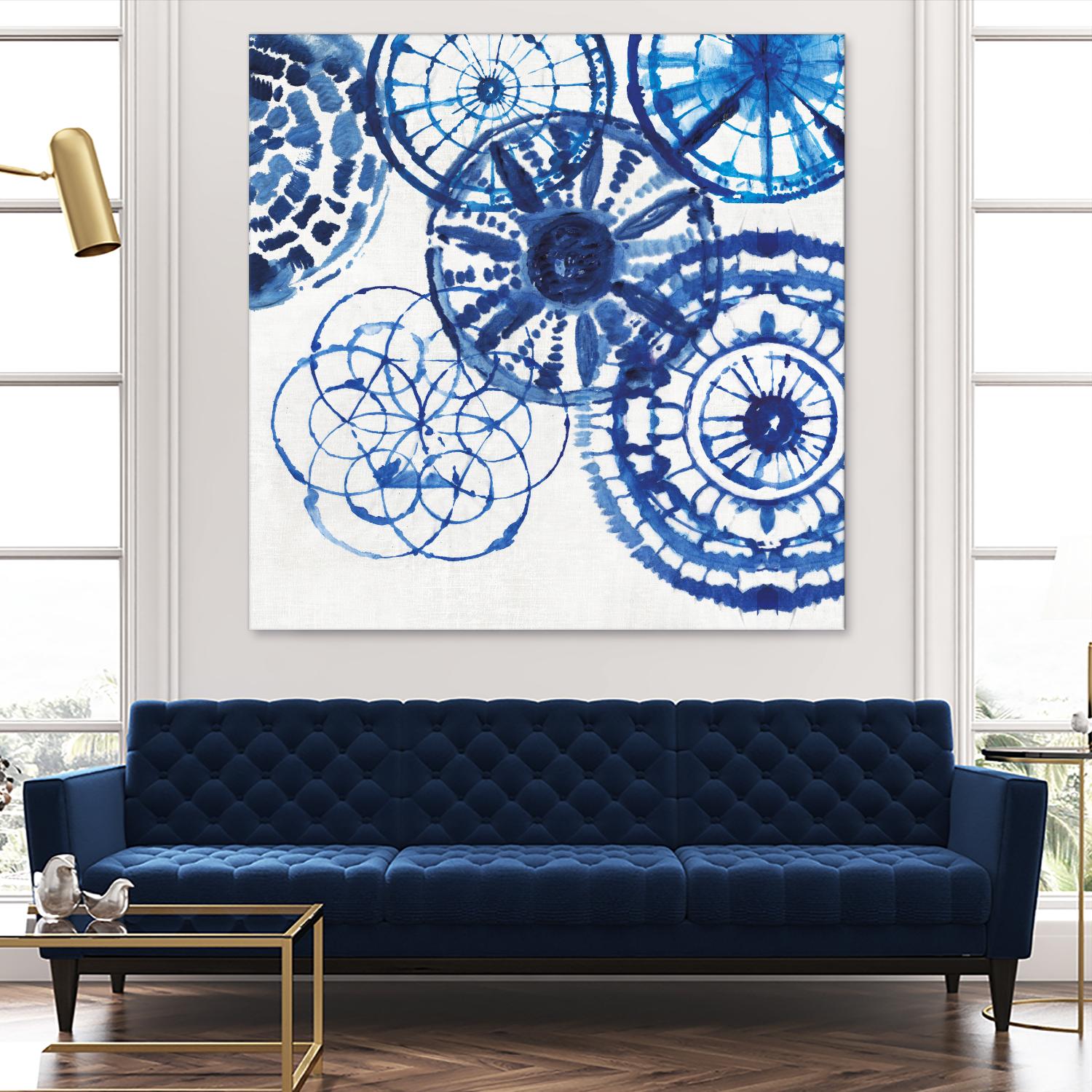 Shibori Rings II by Aimee Wilson on GIANT ART - white abstract