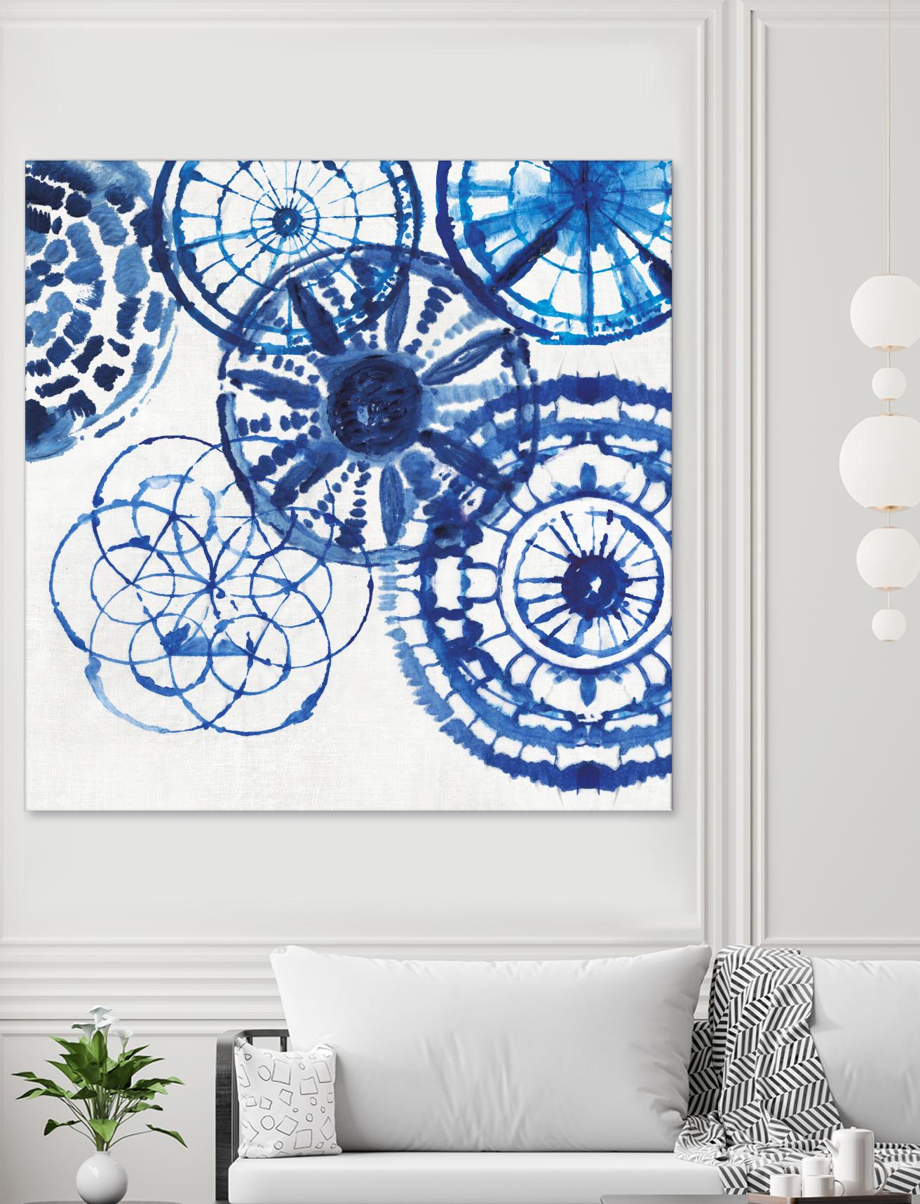 Shibori Rings II by Aimee Wilson on GIANT ART - white abstract