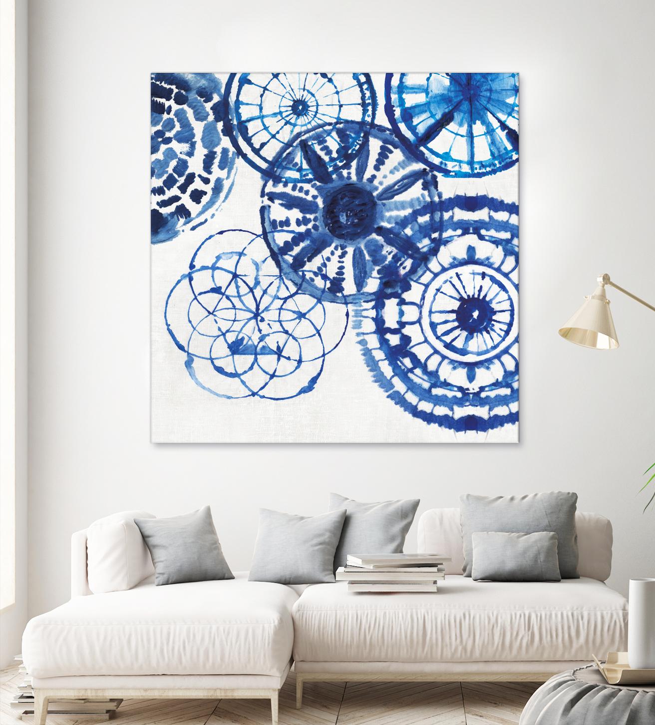 Shibori Rings II by Aimee Wilson on GIANT ART - white abstract