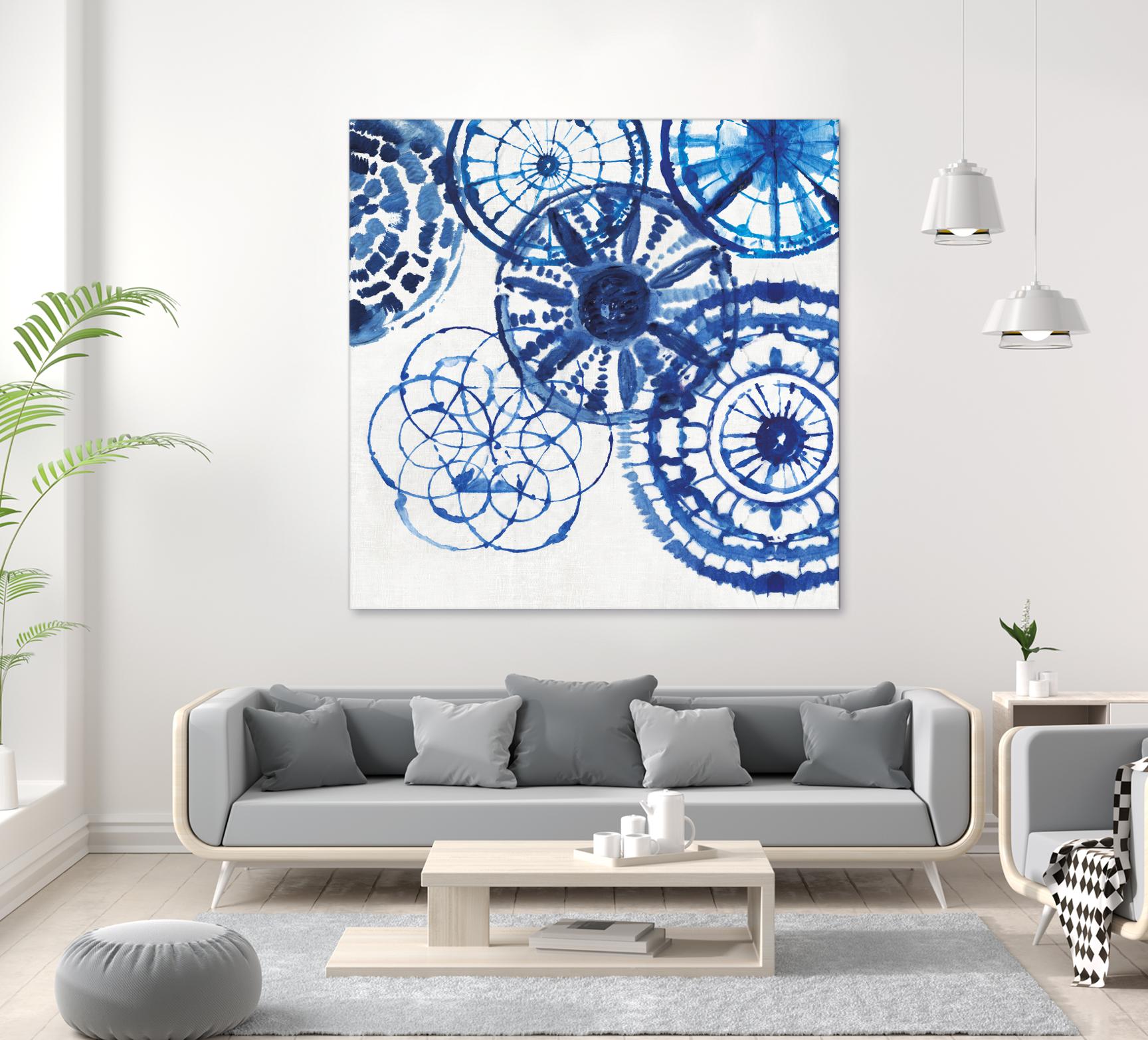 Shibori Rings II by Aimee Wilson on GIANT ART - white abstract