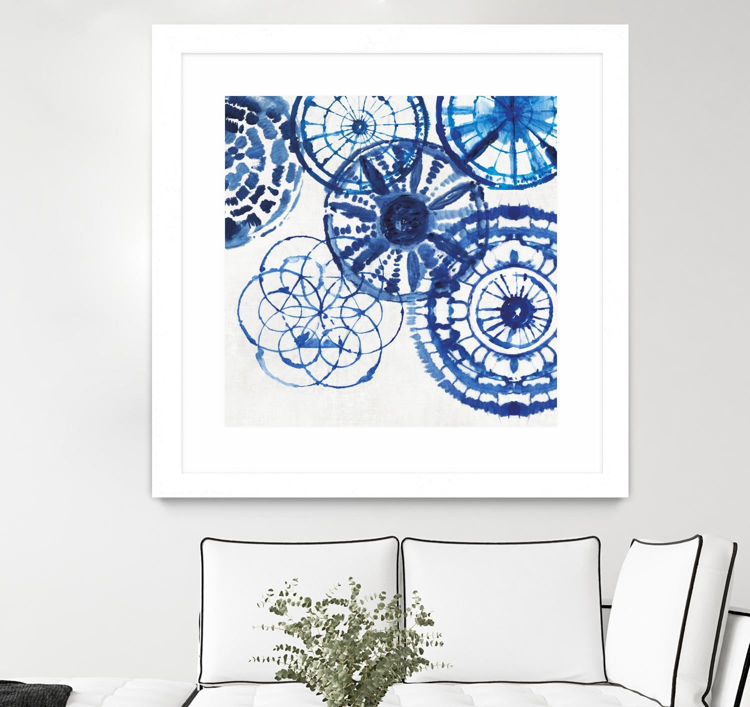 Shibori Rings II by Aimee Wilson on GIANT ART - white abstract