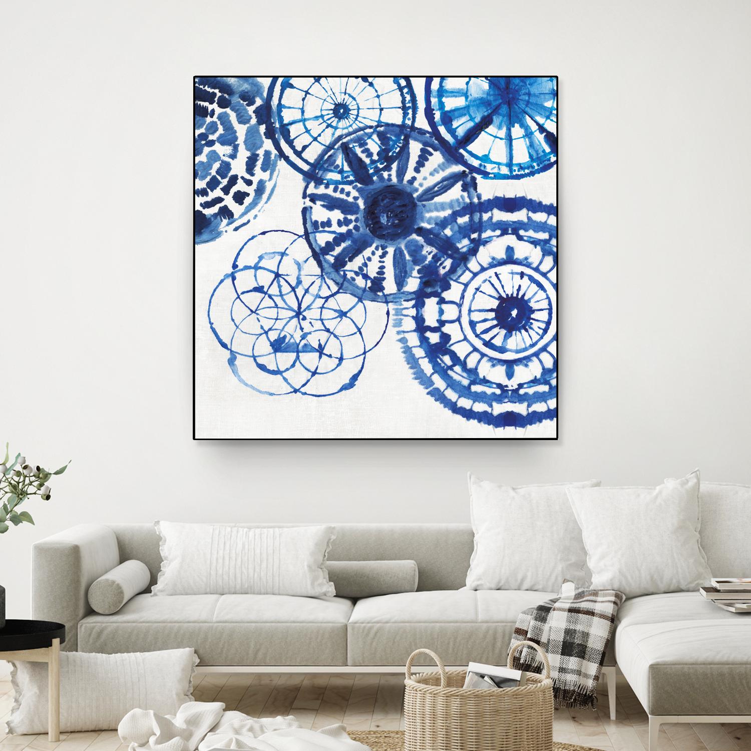 Shibori Rings II by Aimee Wilson on GIANT ART - white abstract