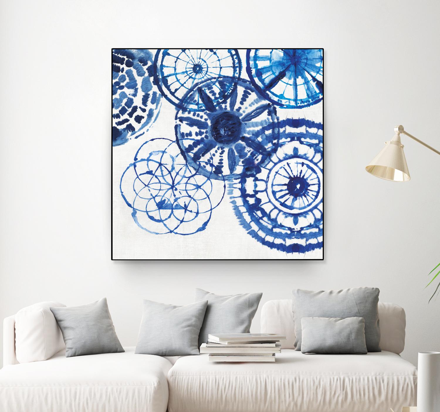 Shibori Rings II by Aimee Wilson on GIANT ART - white abstract