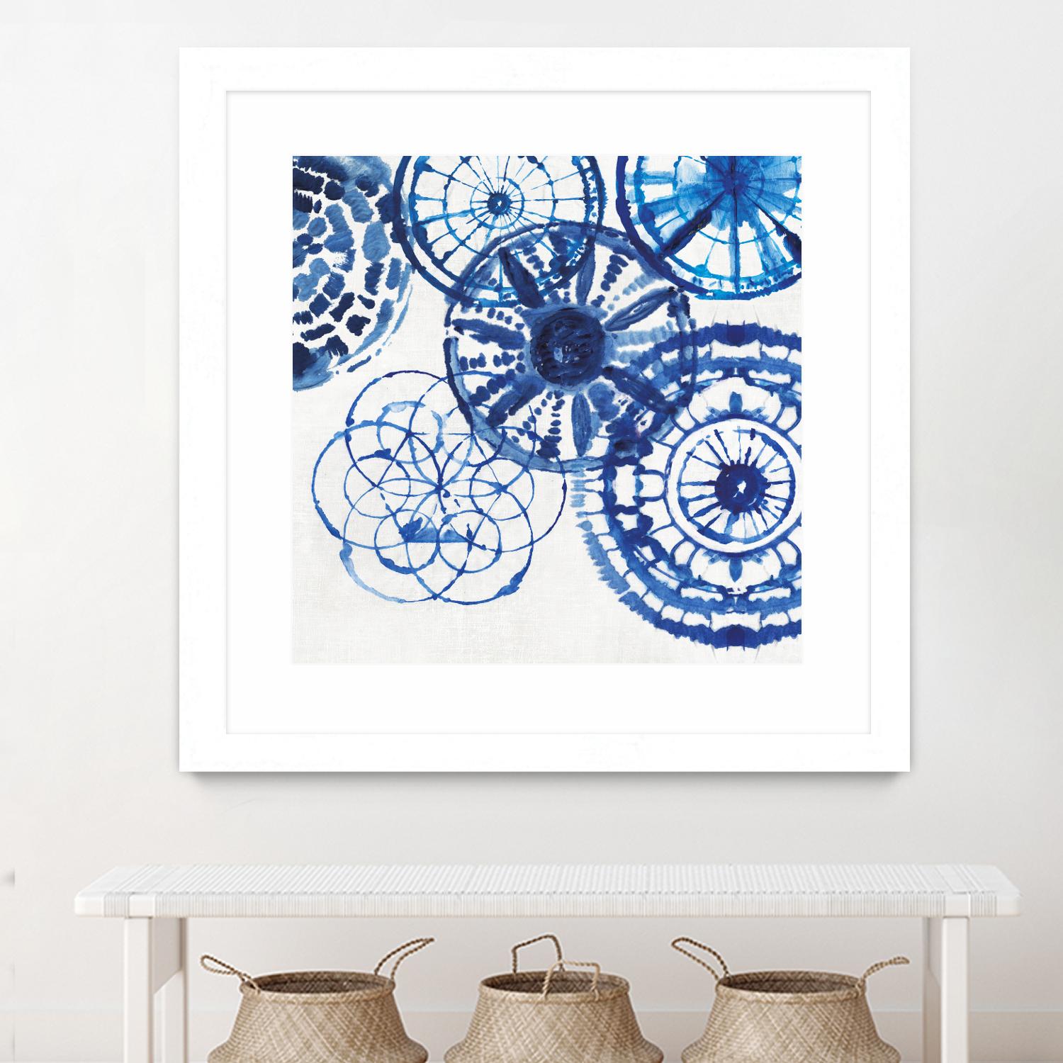 Shibori Rings II by Aimee Wilson on GIANT ART - white abstract