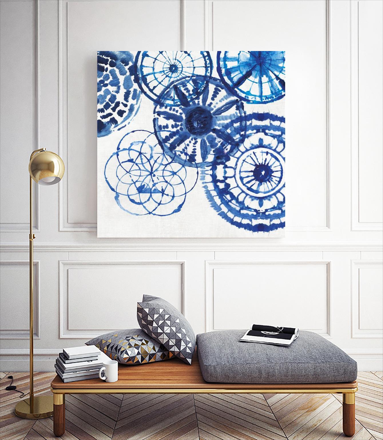 Shibori Rings II by Aimee Wilson on GIANT ART - white abstract